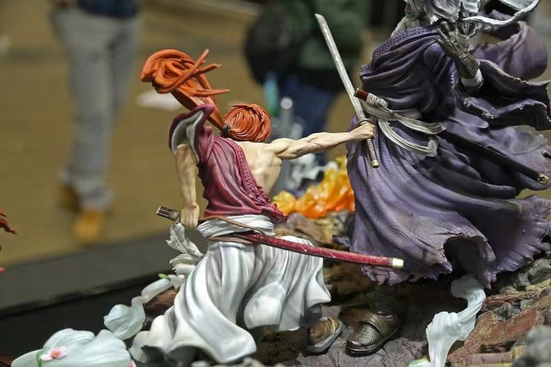 【In stock】1/6 Scale Himura Kenshin VS Shishio Makoto-Rurouni Kenshin-Figurama Studio