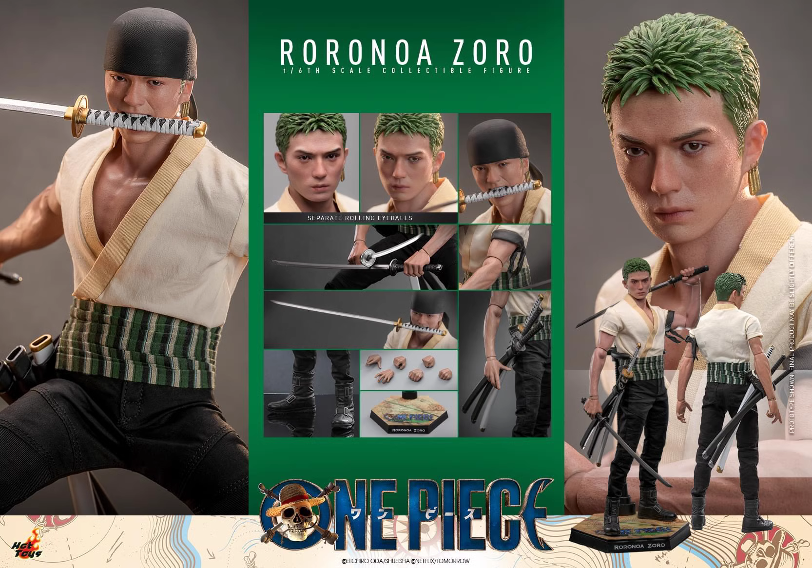 【Pre-sale】1/6 Scale Luffy TMS109 & Zoro TMS110-One piece-Hot Toys Studio
