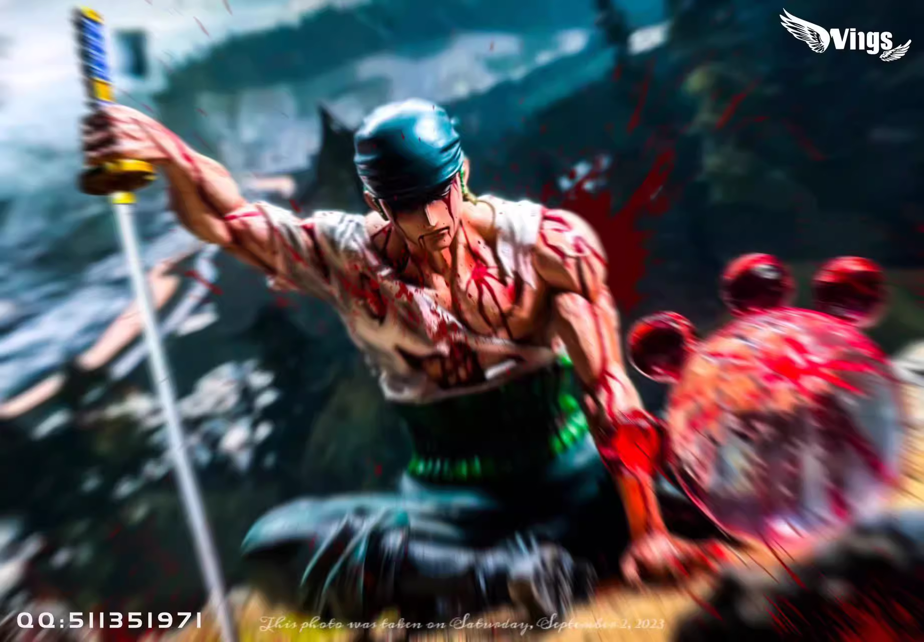 【In stock】Blood Zoro-One piece-Wings Studio
