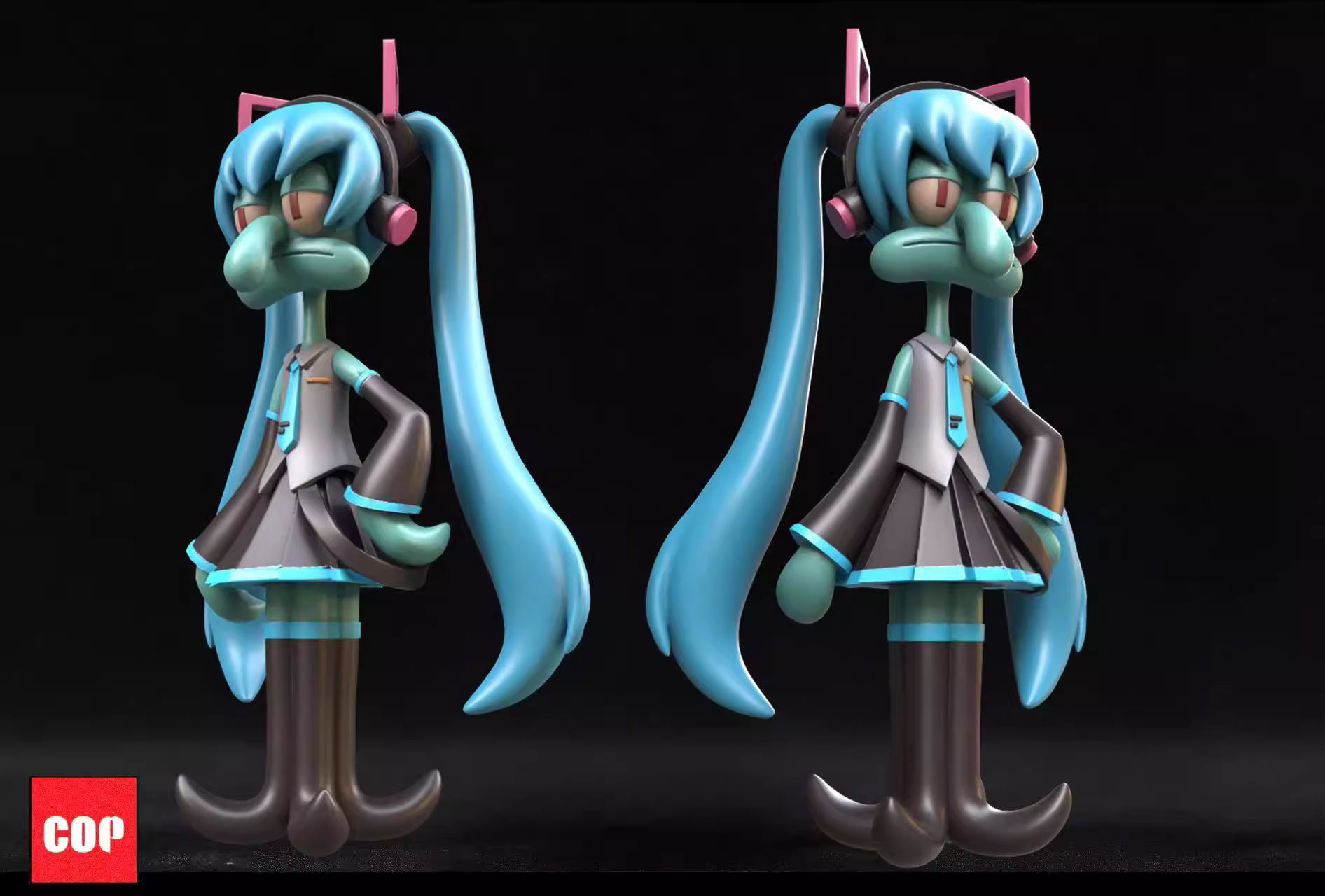 【In stock】Squidward Tentacles COS Hatsune Miku-SpongeBob SquarePants-COR Studio