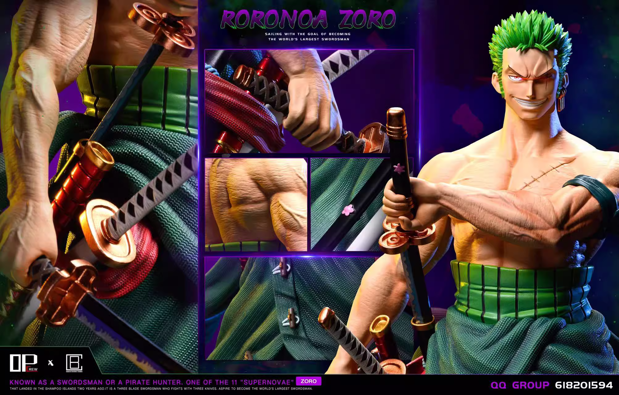 【Pre-sale】POP Max Zoro-One piece-OP-Crew & Cousin Brother Studios