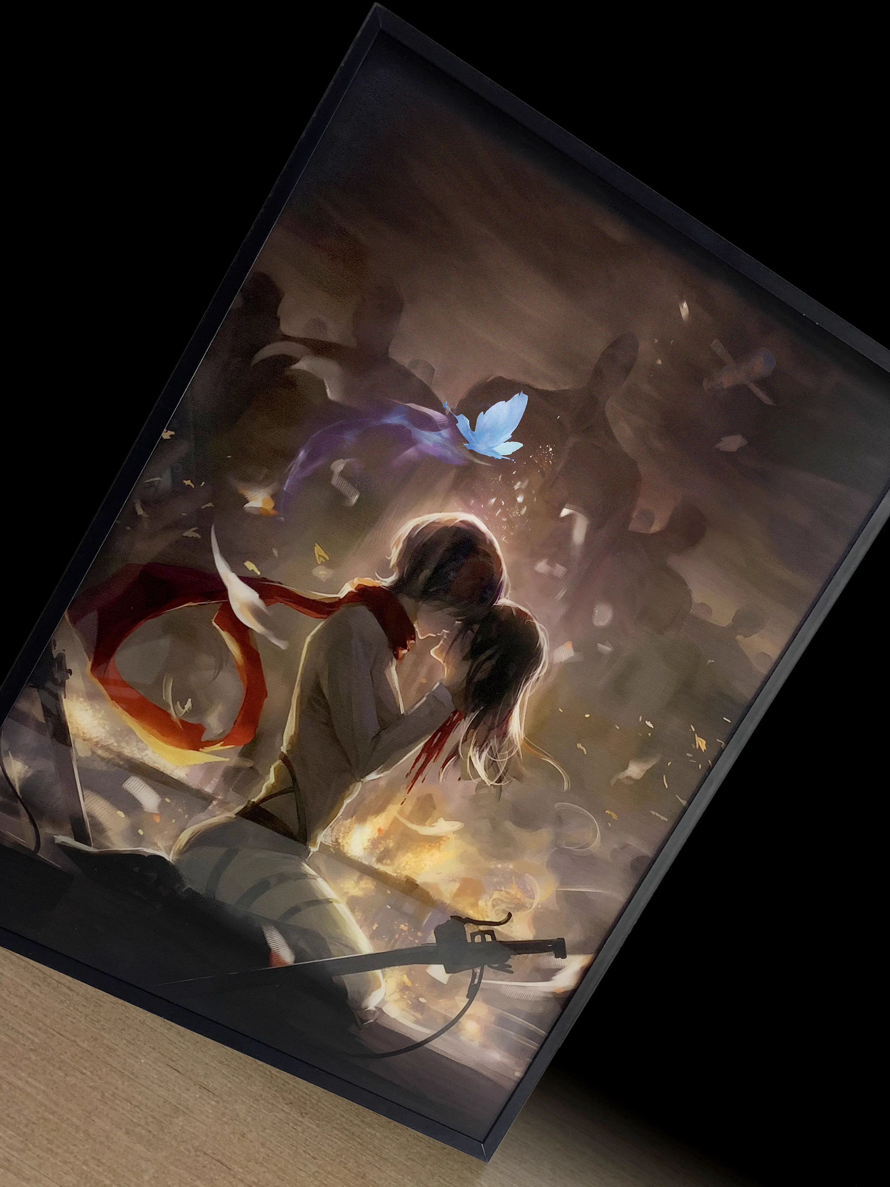 【In stock】Decorative Painting of Final Kiss-Attack on Titan-MOMO Studio