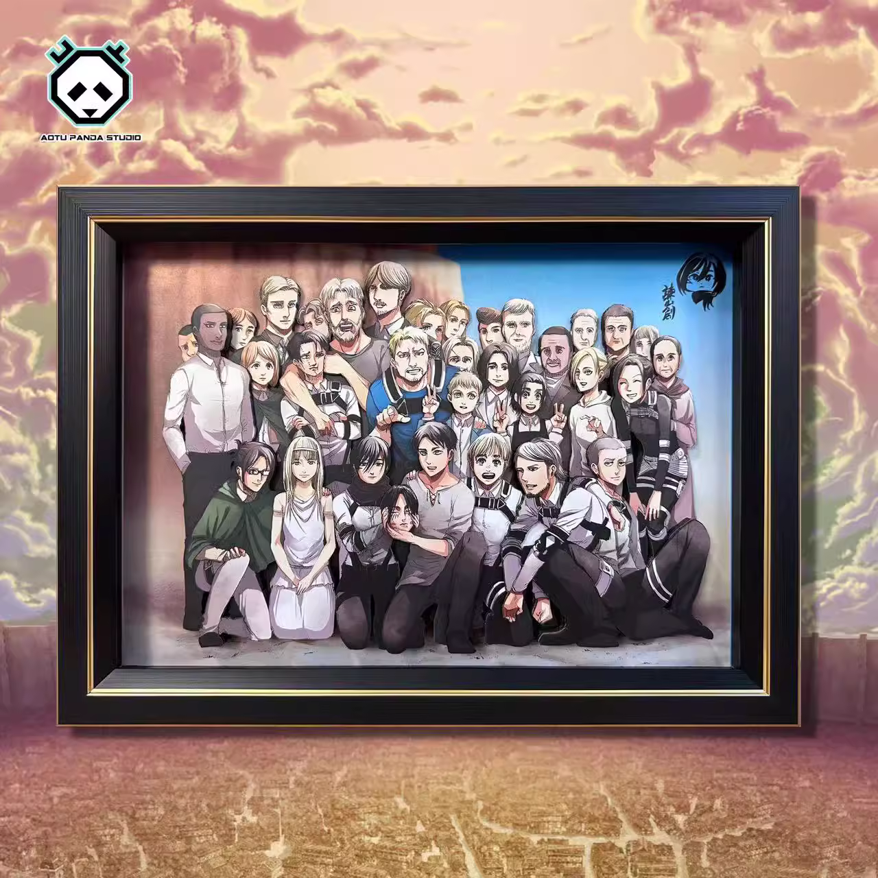 【In stock】Decorative Painting of Attack on Titan-Aotu Panda