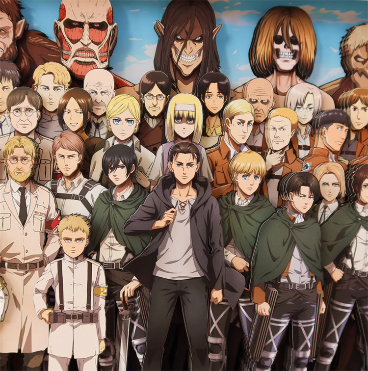 【In stock】Decorative Painting of Whole Characters-Attack on Titan-KALA HOME