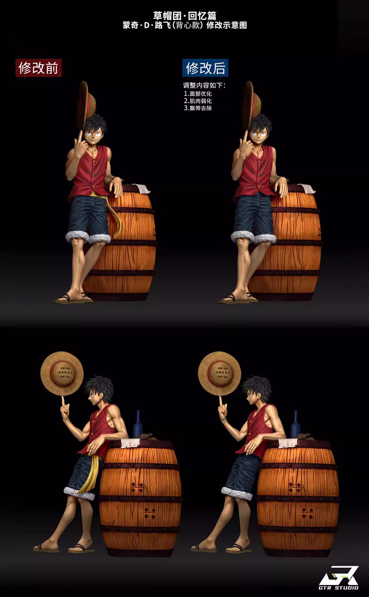 【Sold out】MAX Scale Luffy-Gtr Studio