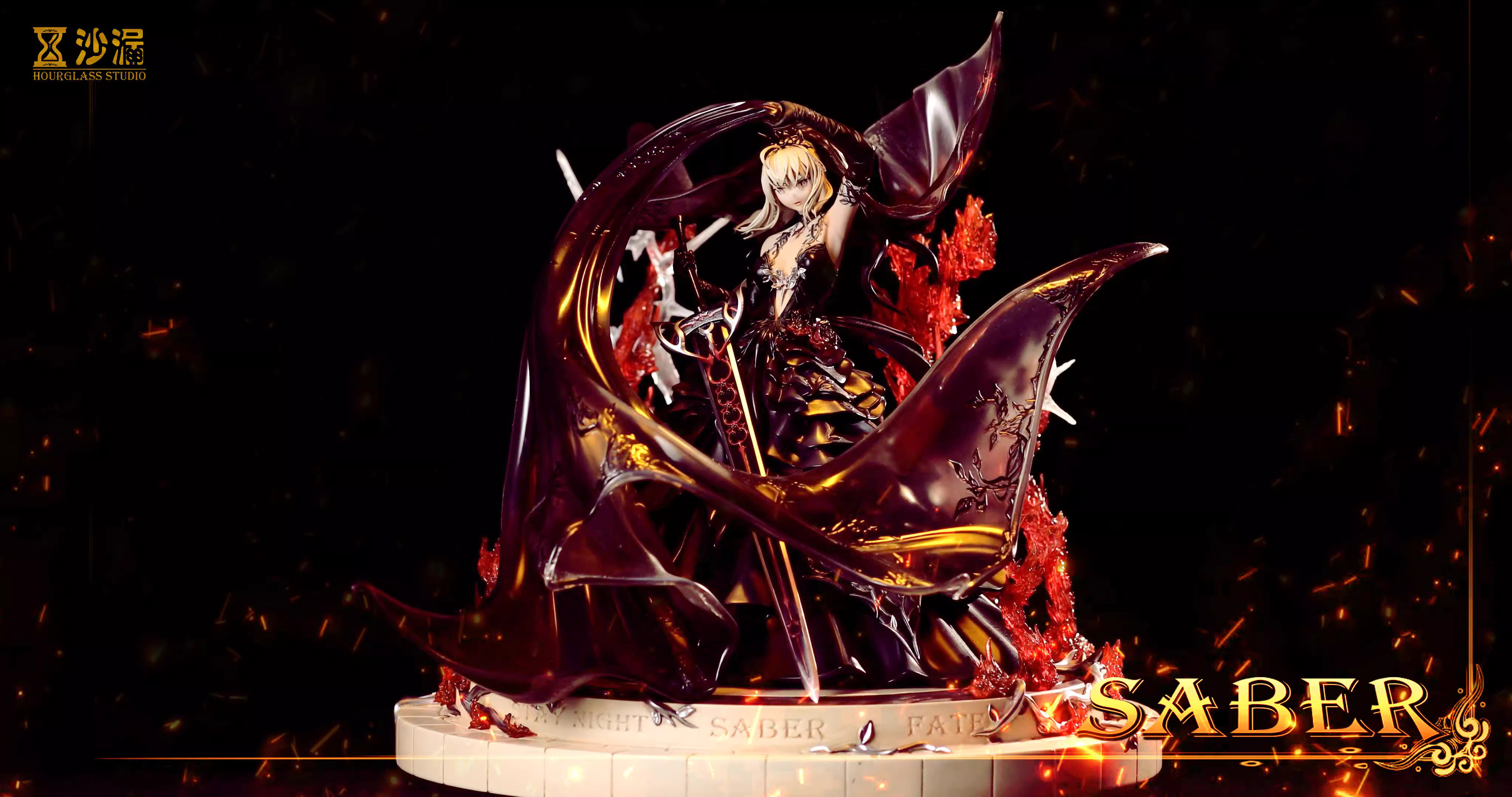 【Last one】Black Wedding Dress Saber-Fate/stay night-HourGlass Studio