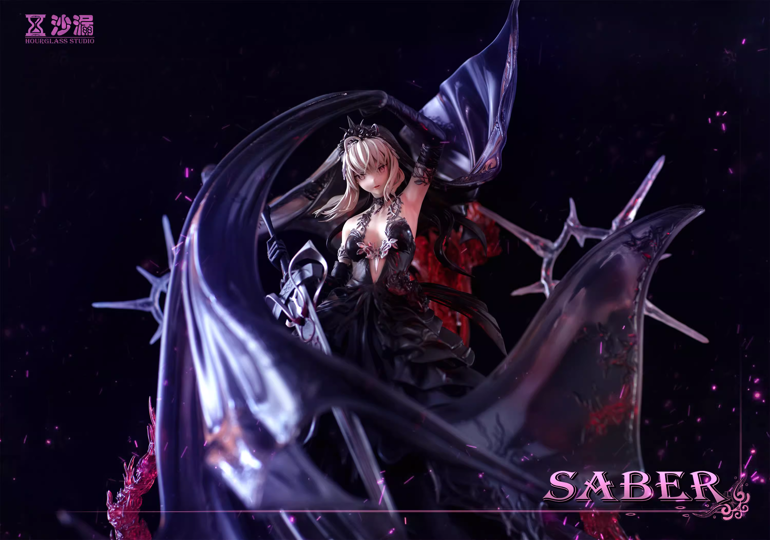 【Last one】Black Wedding Dress Saber-Fate/stay night-HourGlass Studio