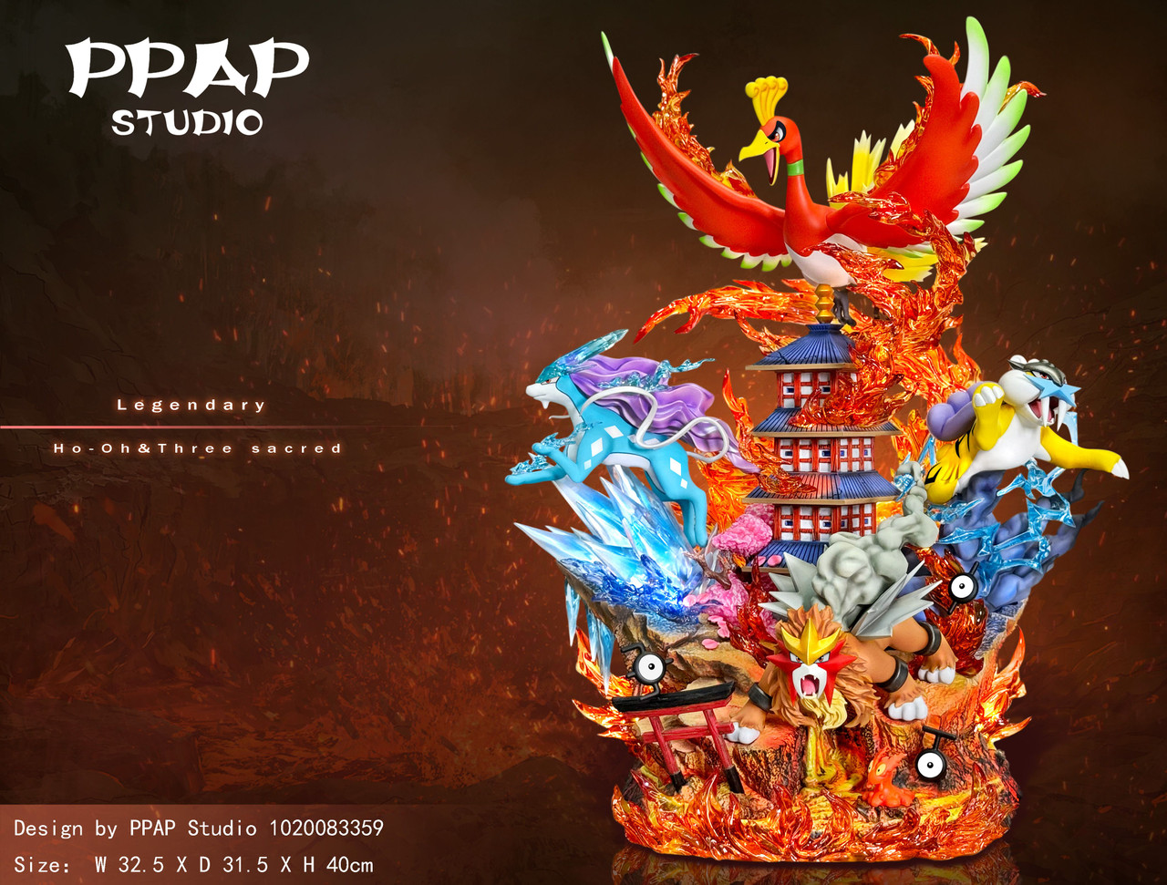【Sold out】Ho-oH & Three Sacred with LED-Pokemon-PPAP Studio
