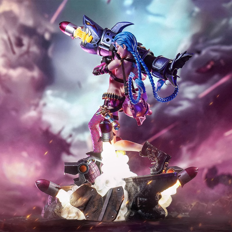 【Pre-sale】1/6 Scale Jinx VS The Piltover Enforcer Vi-League of legends-PureArts Studio