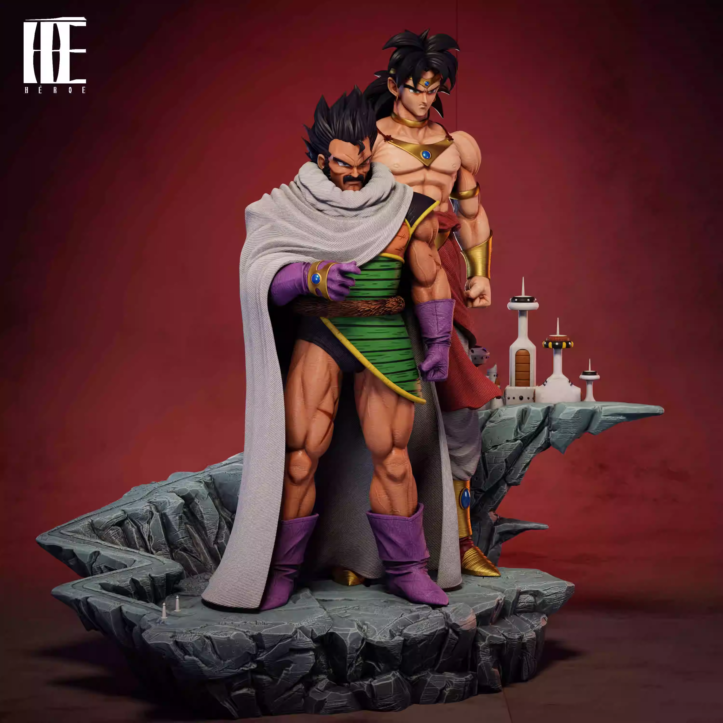 【Pre-sale】1/4 Scale Broly & Paragus-Héroe Collectibles Studio