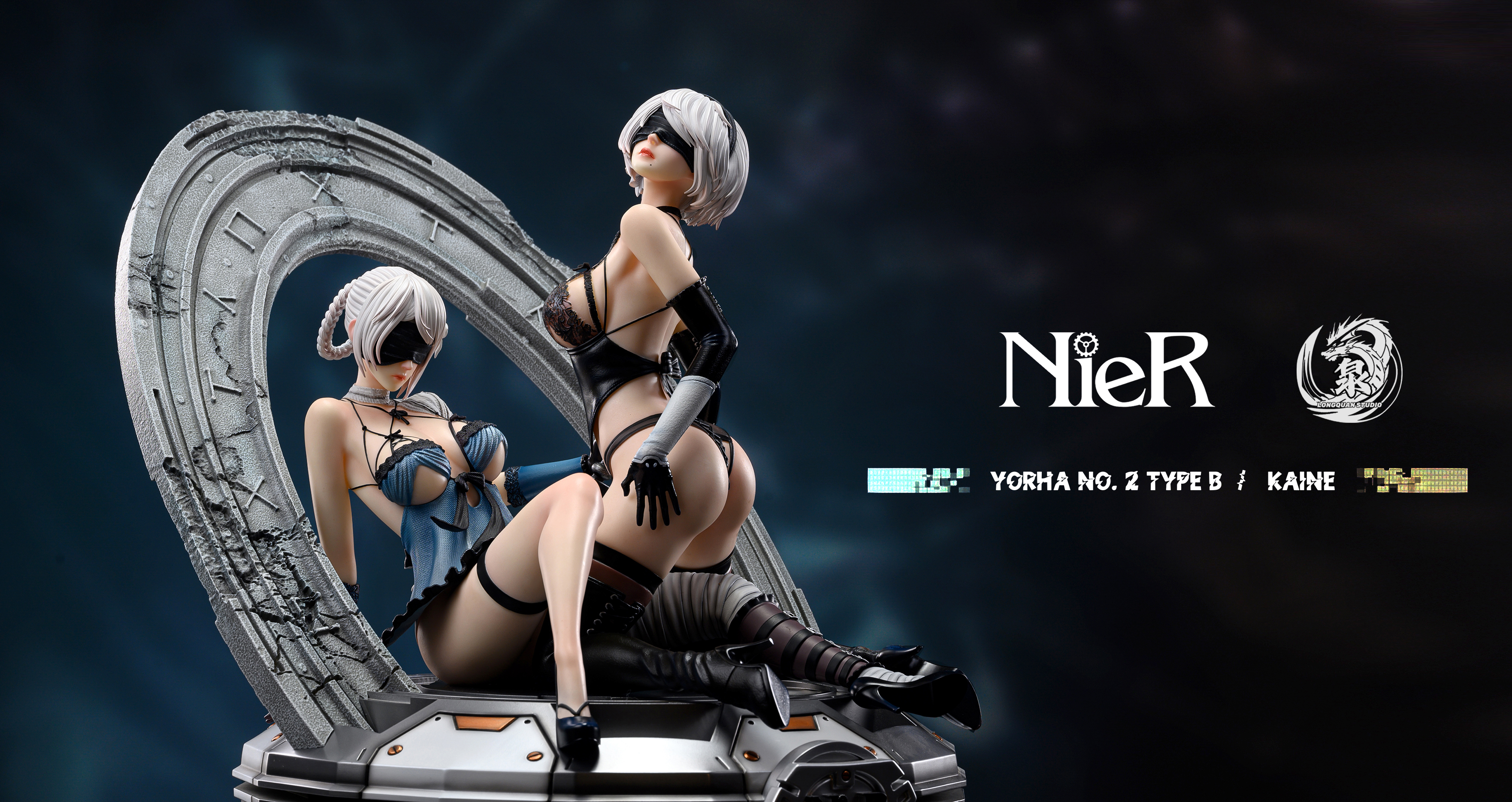 【Pre-sale closed】1/4 Scale 2B & Kaine-NieR:Automata-LongQuan studio