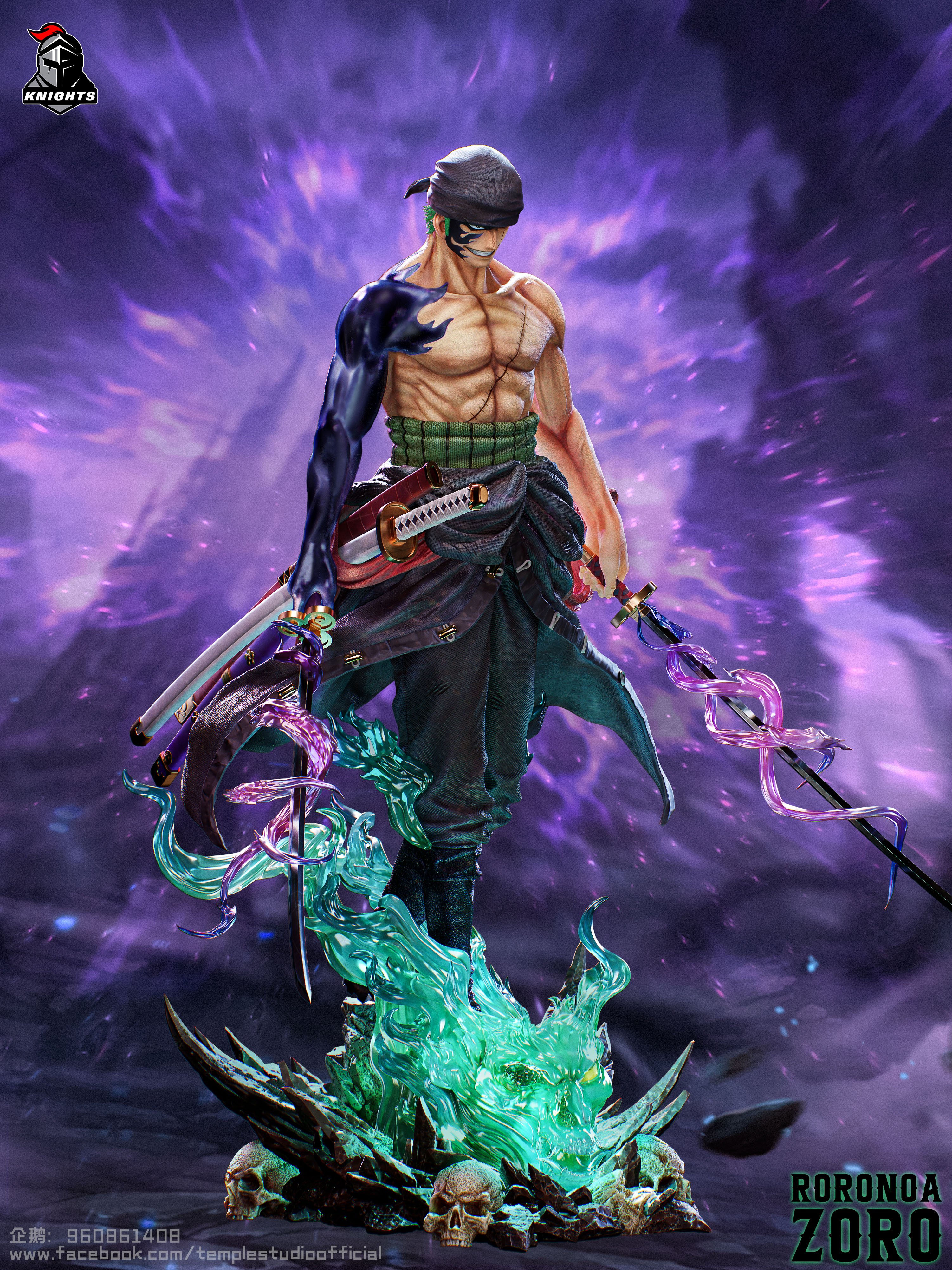 【Pre-sale closed】1/2, 1/4 & 1/6 Scale NO: 05 Roronoa Zoro-Temple Studio