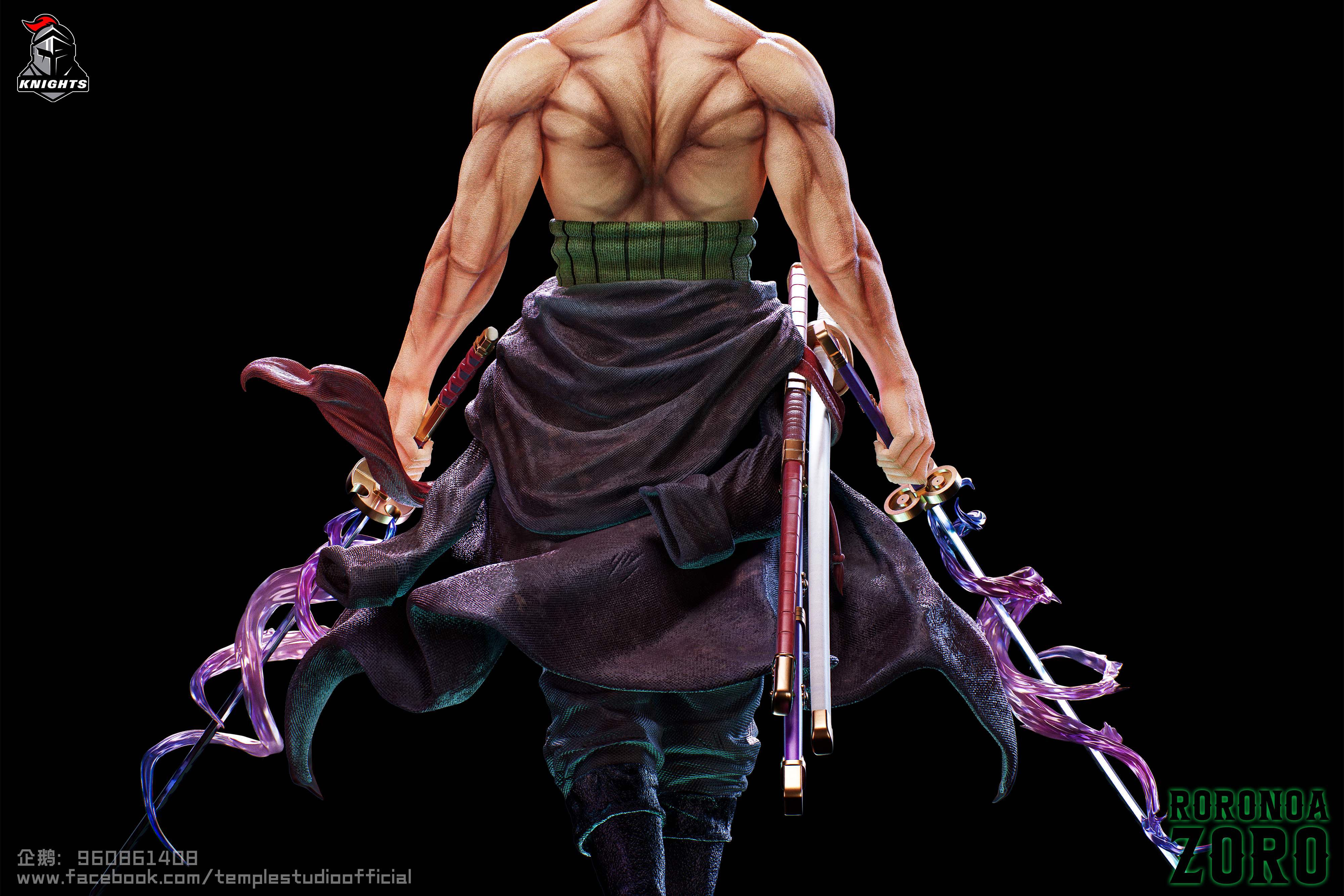 【Pre-sale closed】1/2, 1/4 & 1/6 Scale NO: 05 Roronoa Zoro-Temple Studio