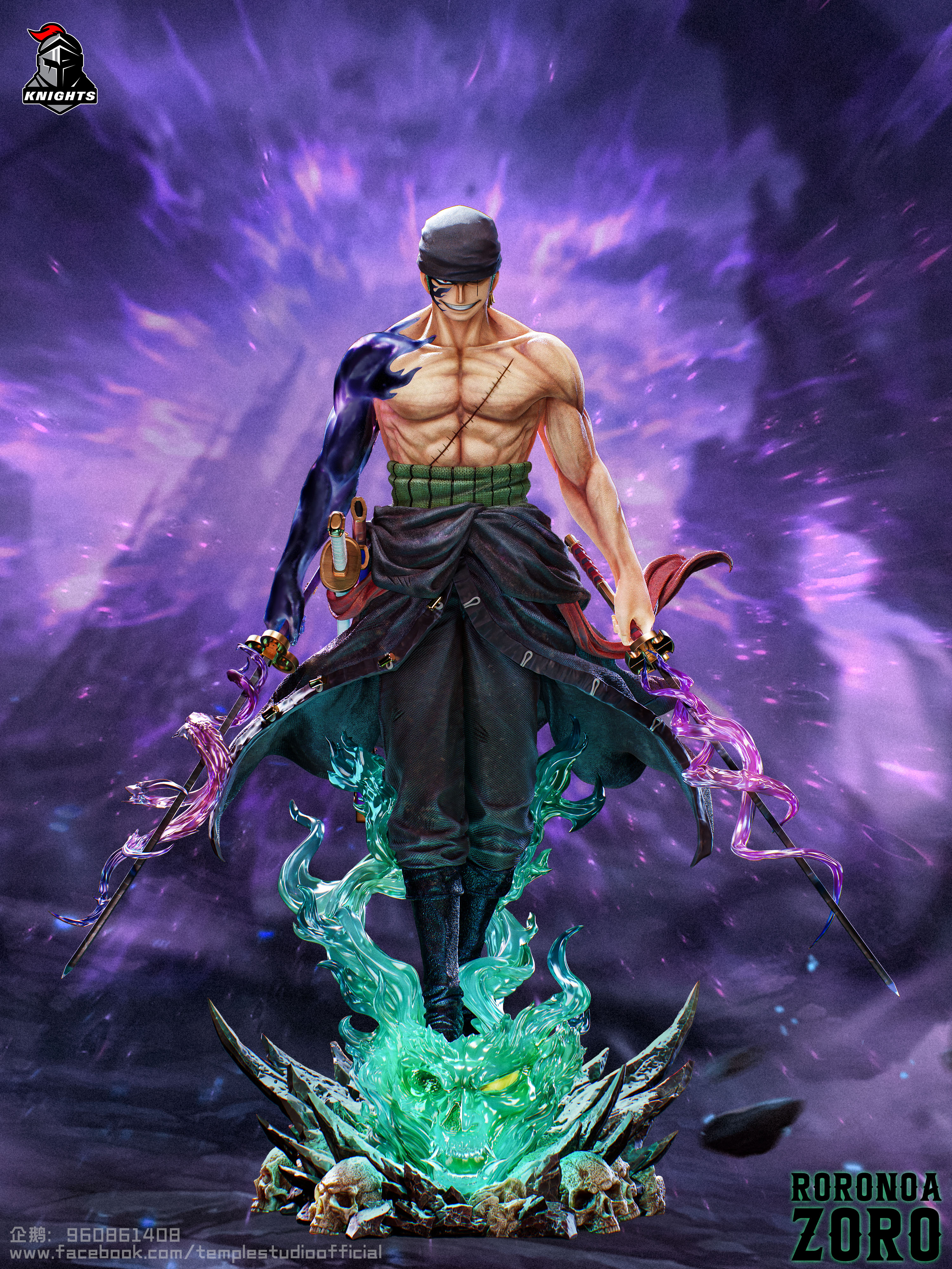 【Pre-sale closed】1/2, 1/4 & 1/6 Scale NO: 05 Roronoa Zoro-Temple Studio