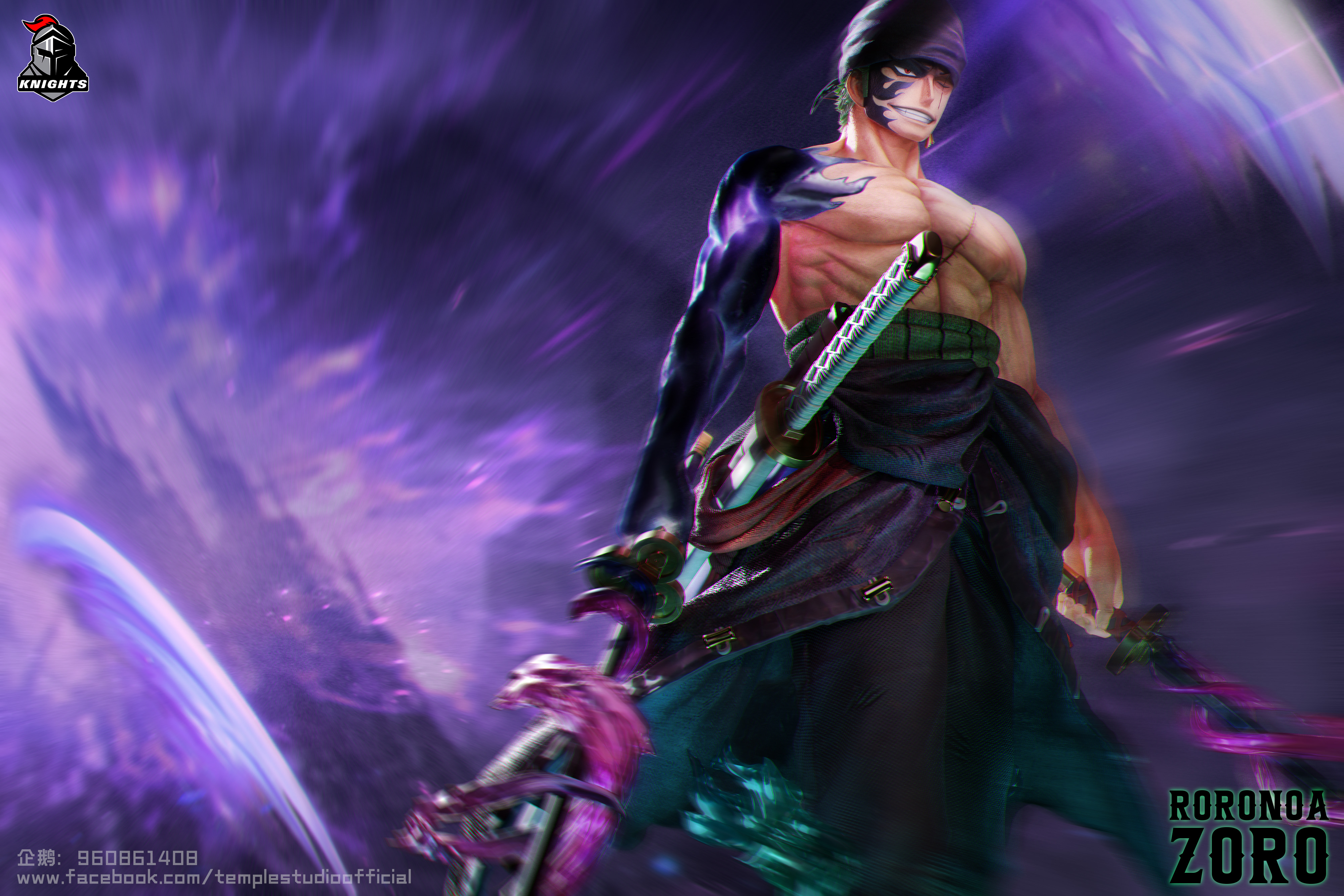 【Pre-sale closed】1/2, 1/4 & 1/6 Scale NO: 05 Roronoa Zoro-Temple Studio