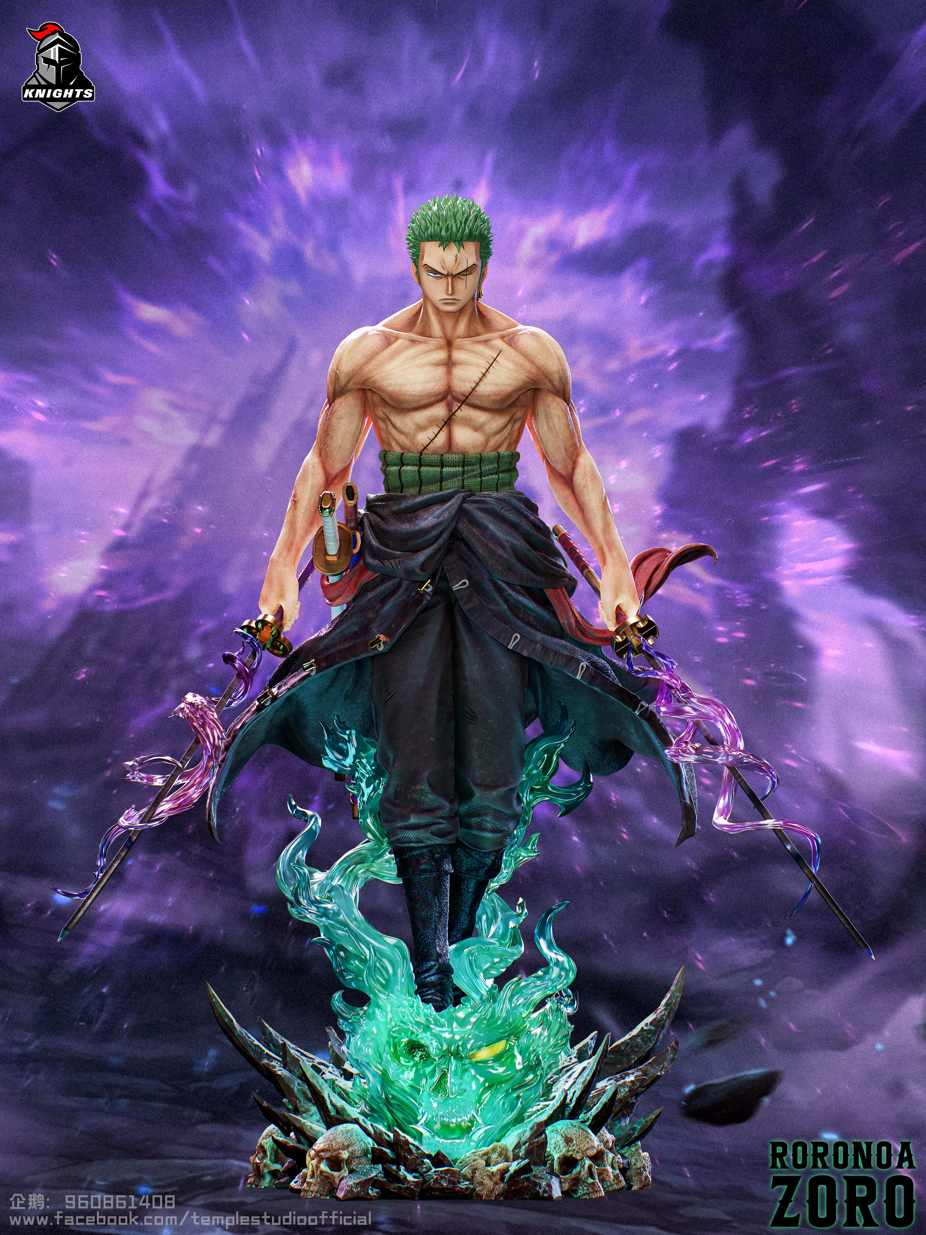 【Pre-sale closed】1/2, 1/4 & 1/6 Scale NO: 05 Roronoa Zoro-Temple Studio
