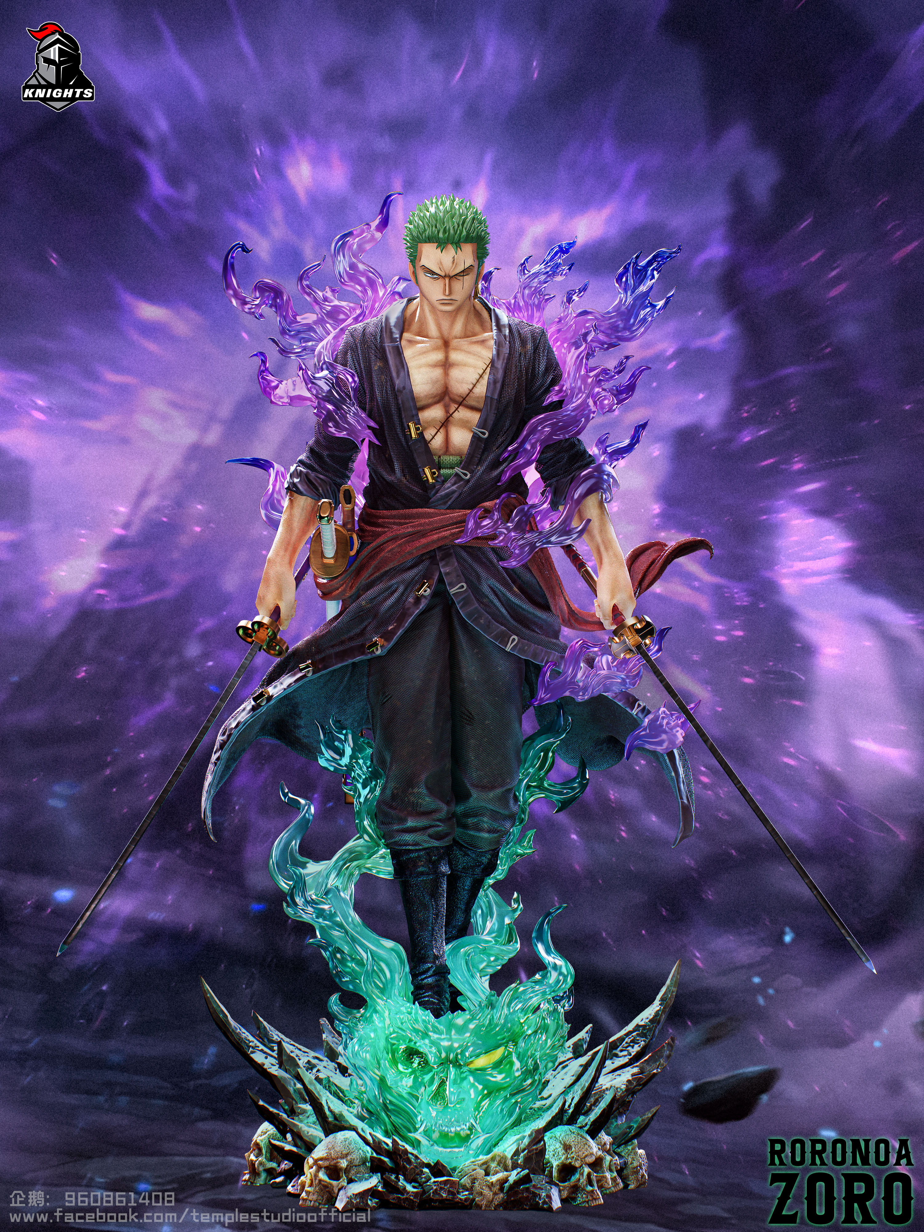 【Pre-sale closed】1/2, 1/4 & 1/6 Scale NO: 05 Roronoa Zoro-Temple Studio