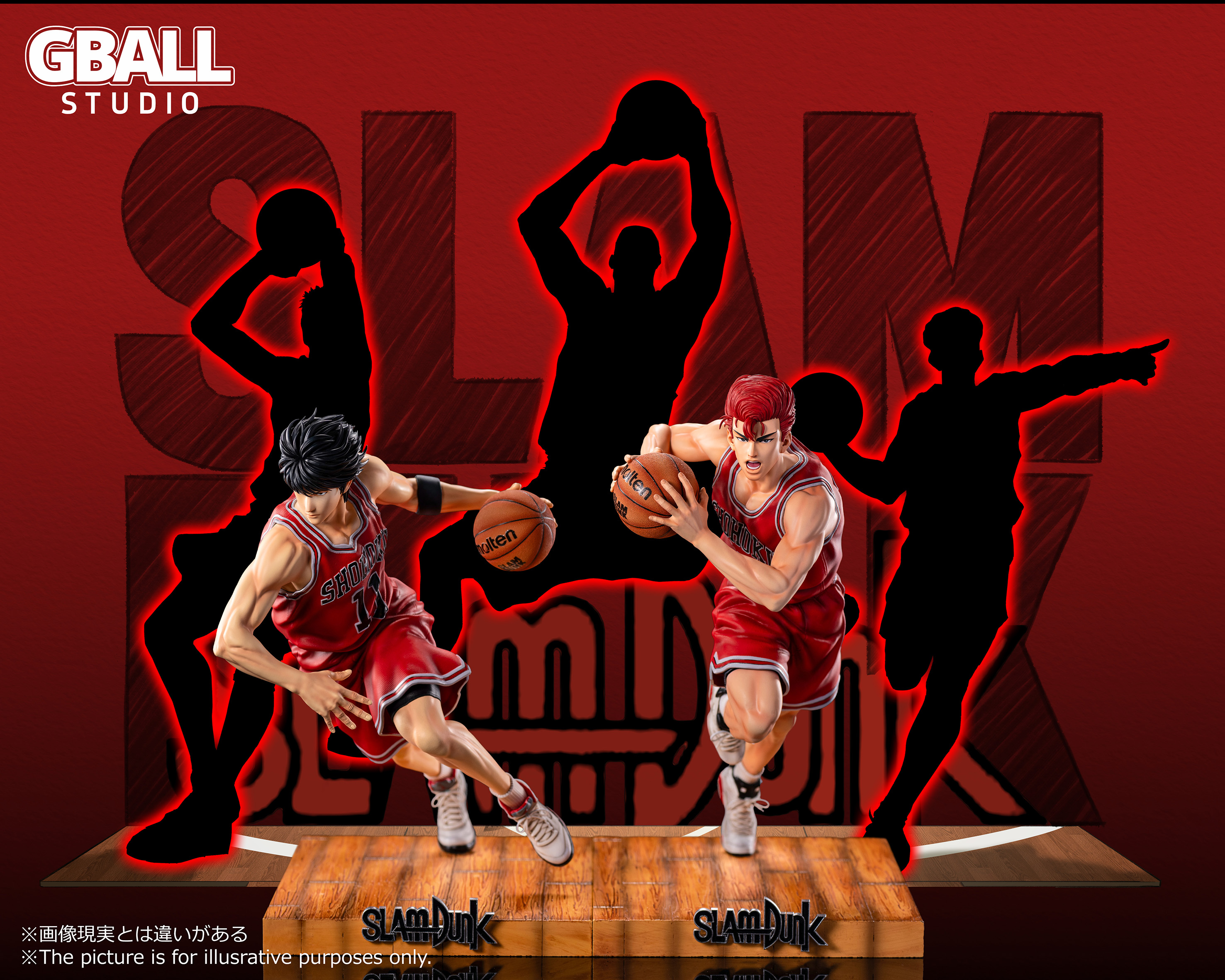 【Sold out】1/4 & 1/6 Scale Sakuragi Hanamichi & Rukawa Kaede-Slam Dunk-GBALL Studio