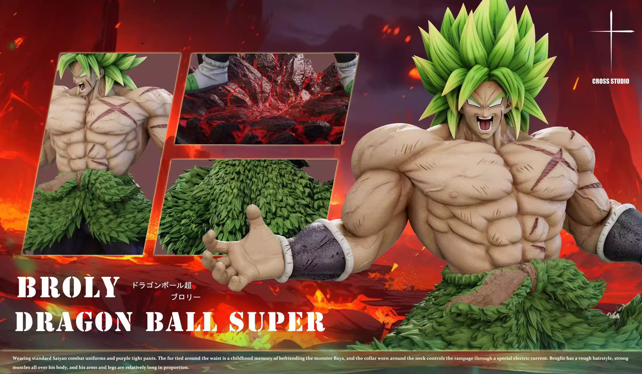 【Pre-sale】1/6 Scale FULL POWER Broly-Cross Studio