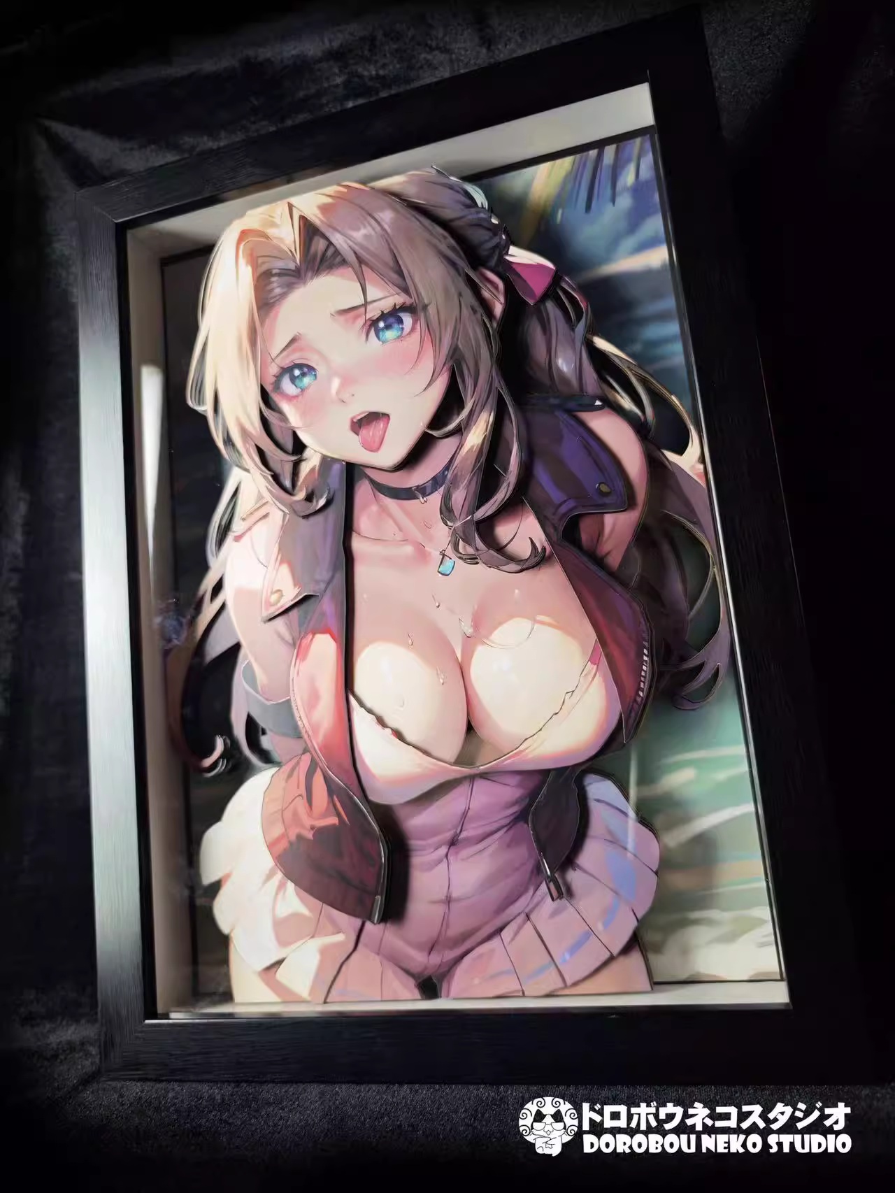 【In stock】DSMG-081 Decorative Painting of Aerith Gainsborough-Final Fantasy-Dorobou Neko Studio