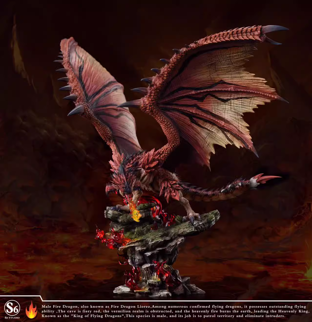 【Sold out】Male Fire Dragon-Monster Hunter-S6 Studio
