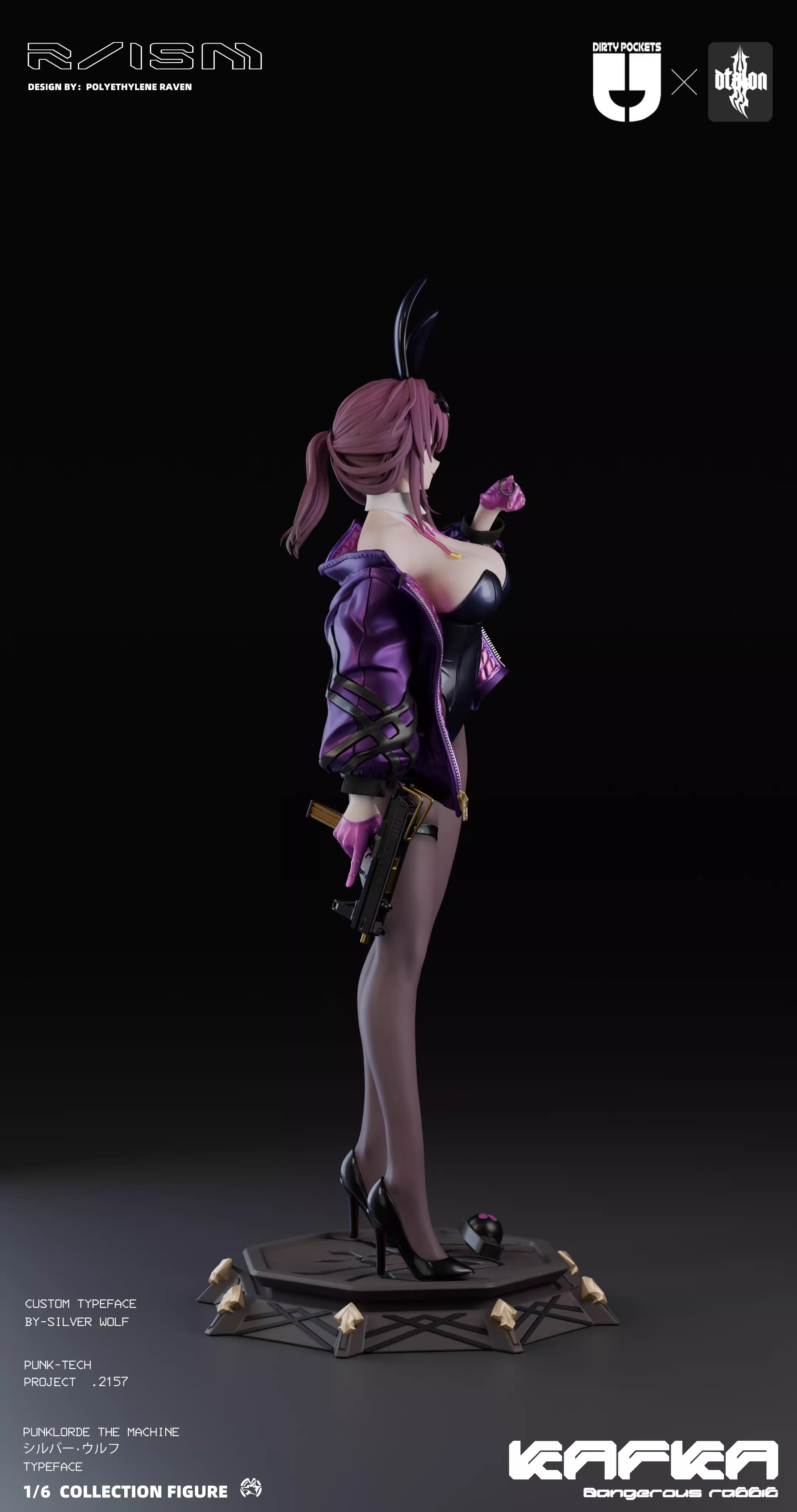 【Sold out】1/6 Scale Bunny Girl Kafka-Honkai: Star Rail-Dtalon & Dirty pockets Studios