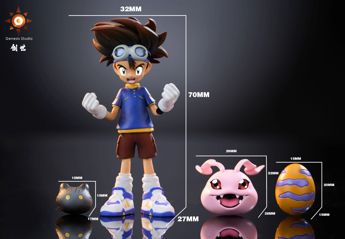 【Pre-sale】Yagami Taichi & Koromon & Botamon & Egg-Digimon Adventure-Genesis Studio