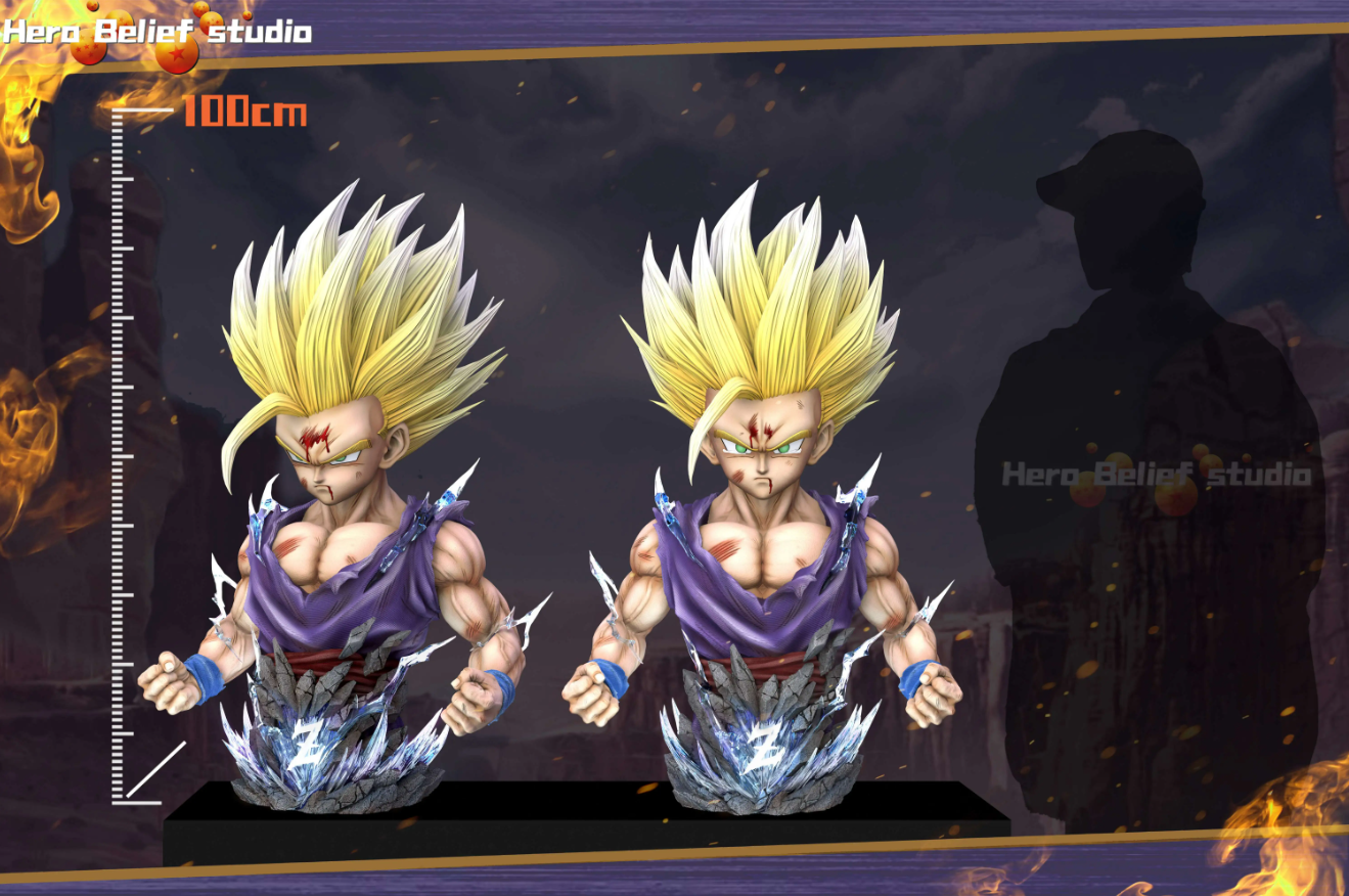 【Pre-sale】1/1 Scale Bust of Son Gohan-Hero Belief Studio