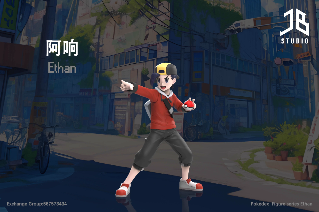 【Sold out】1/20 Scale Ethan & Gold-Pokemon-JB Studio
