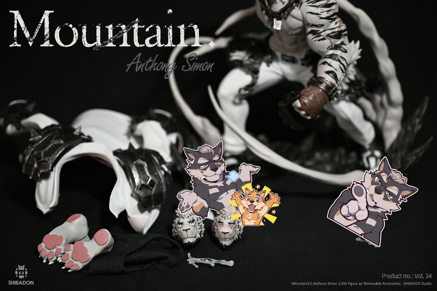 【Sold out】1/8 Scale Mountain 3.0-Anthony Simon-Shibadon Studio
