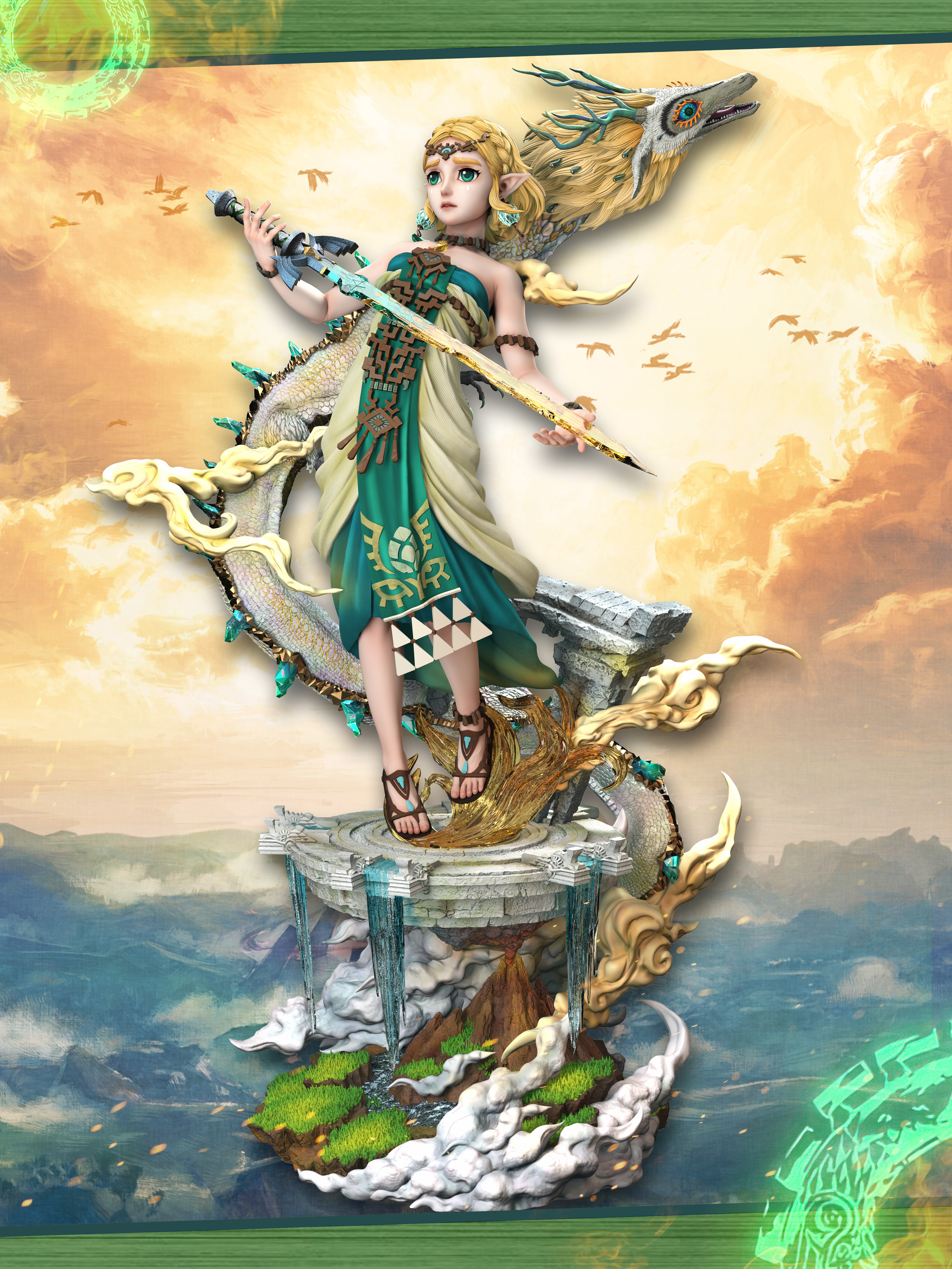 【Pre-sale】1/6 & 1/4 Scale Princess Zelda-The Legend of Zelda-hero belief X hunter fan Studios