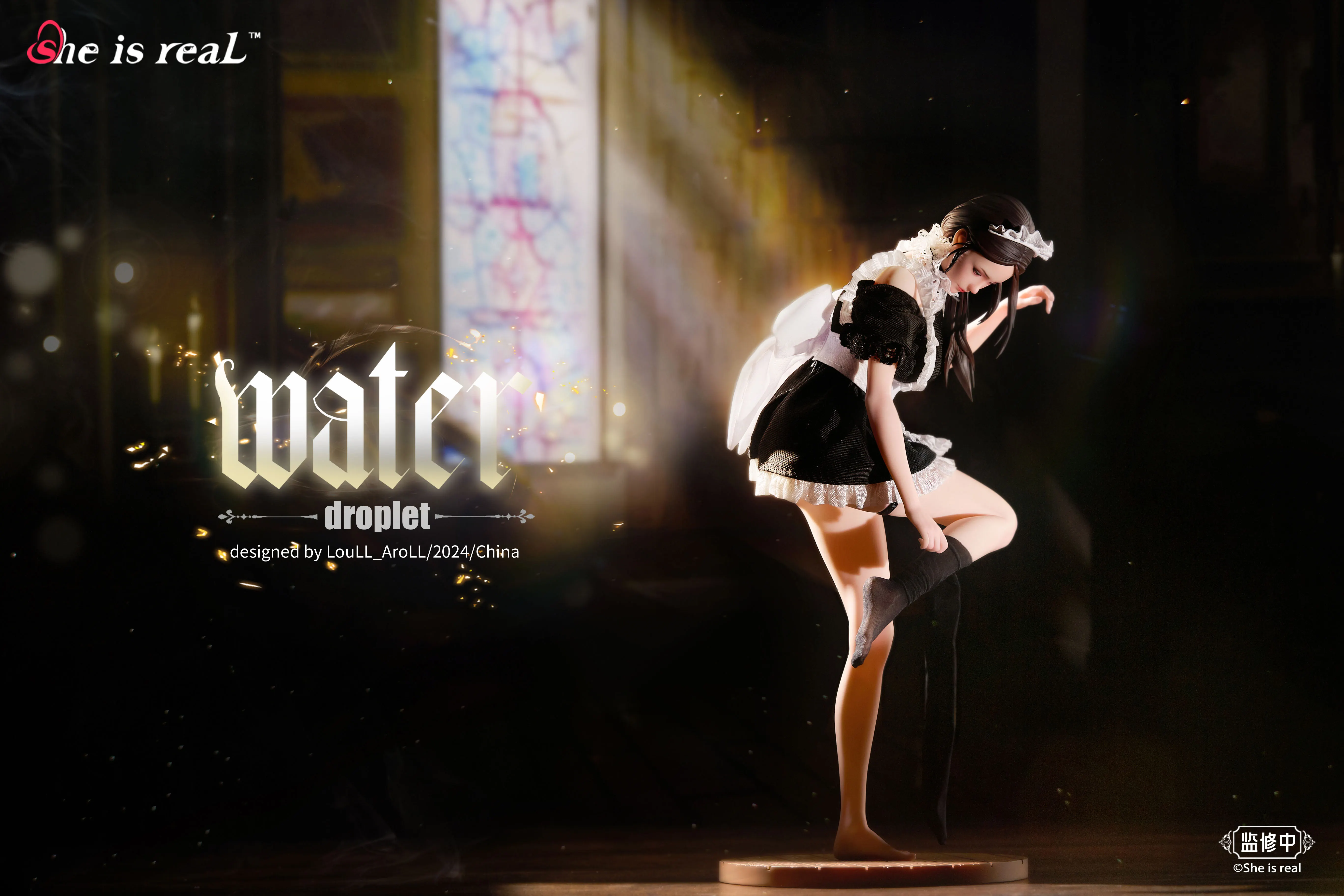 【Sold out】1/6 Scale Water Droplet Maid-Other series-She is real Bearpanda ×Lou LL Studio