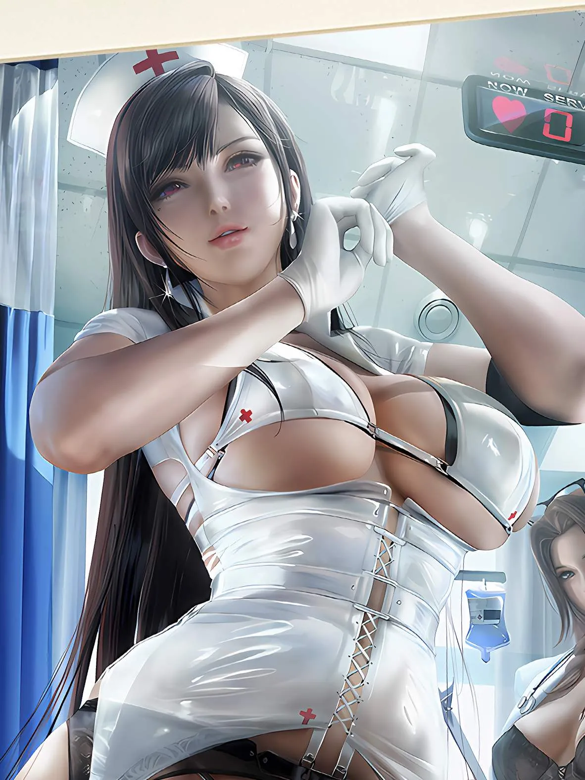 【Pre-sale】Decorative Painting of Nurse Ver. Tifa Lockhart & Aerith Gainsborough-(FF7) Final Fantasy VII-XingKong Studio