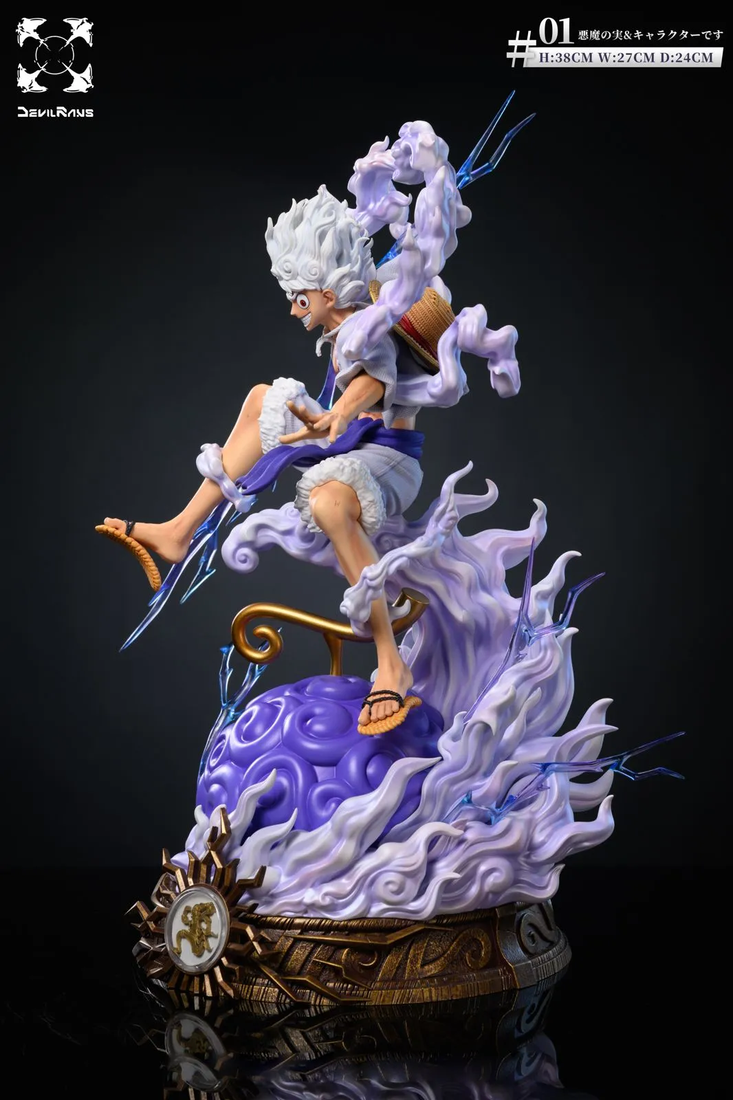 【Pre-sale】Gum-Gum Fruit & Sun God Nika Monkey D. Luffy with LED-Devil Rans Studio