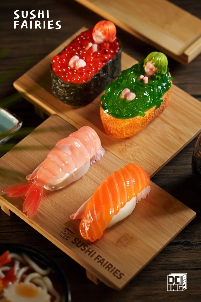 【Sold out】Sleeping Beauty-Sushi Fairies Ikura & Gunkan & Salmon & Sweet Shrimp-Original Design-WeArtDoing