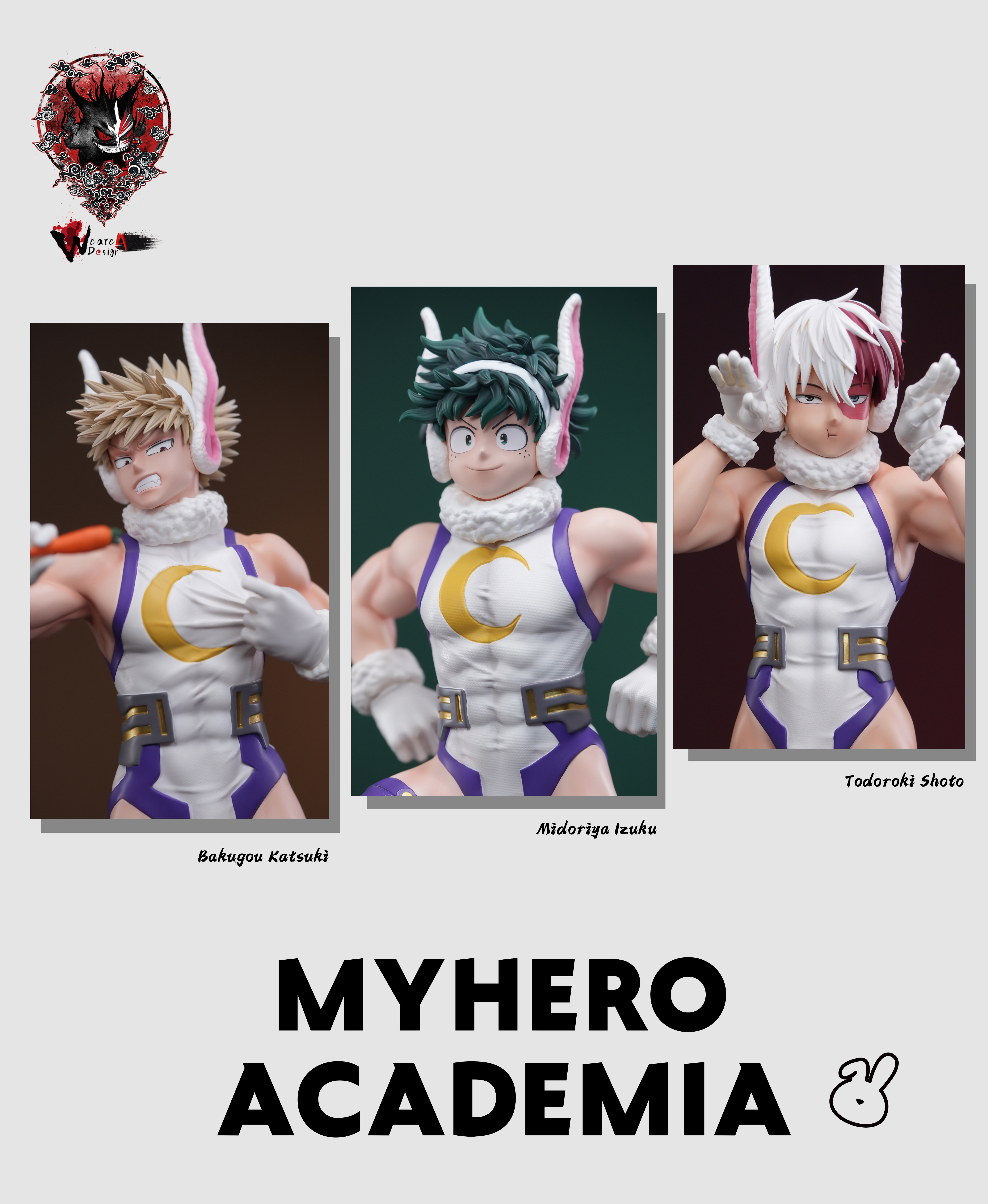 【Rleased】1/5 Mirko suit cosplay Midoriya Izuku/Bakugou Katsuki/Todoroki Shoto-Weare A Design