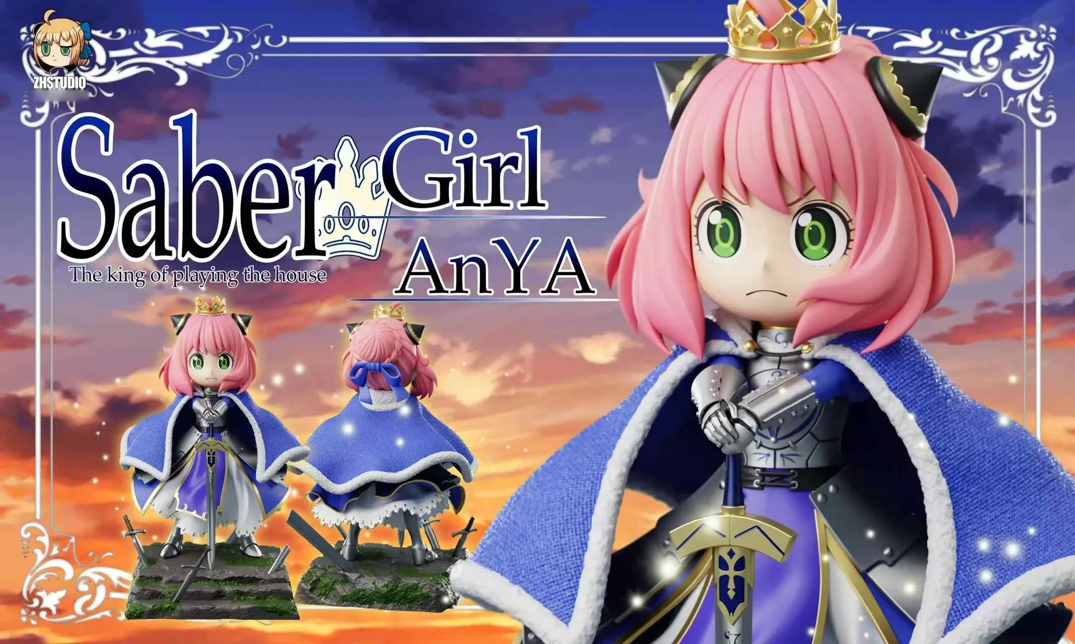 【Pre-sale】Artoria Pendragon Saber Cosplay Anya Forger-ZhengHuo Studio