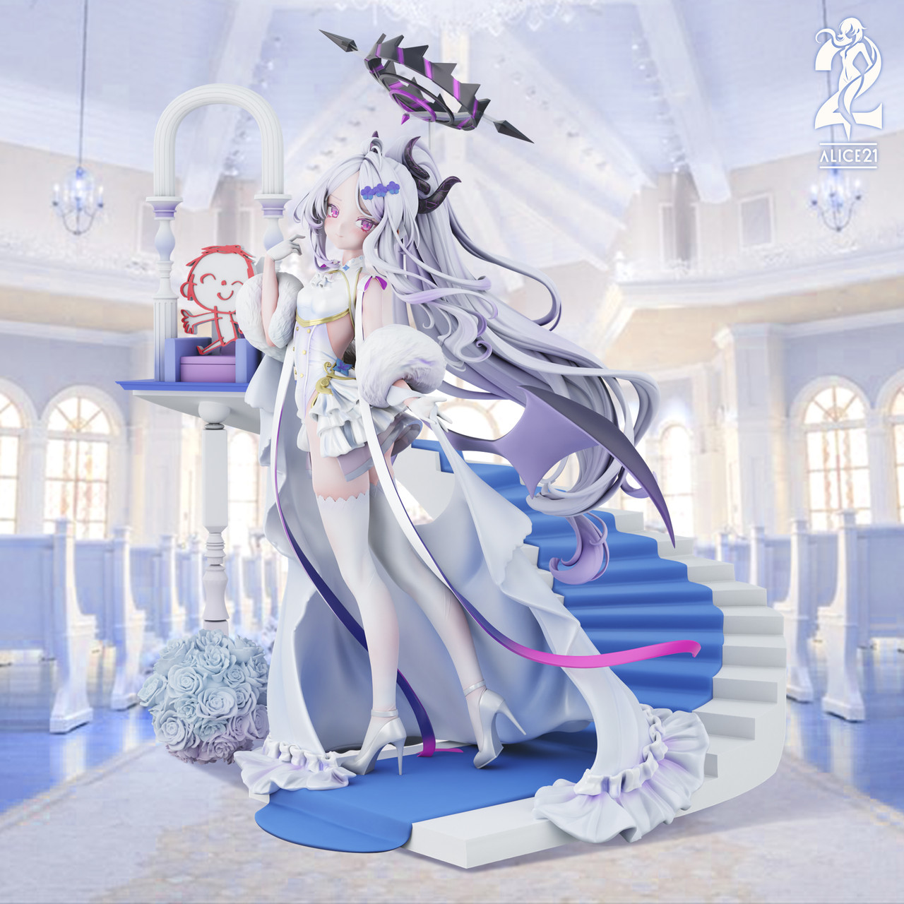 【Sold out】1/6 Scale Wedding Dress Sorasaki Hina-Blue Archive-Alice21 Studio × icepuli