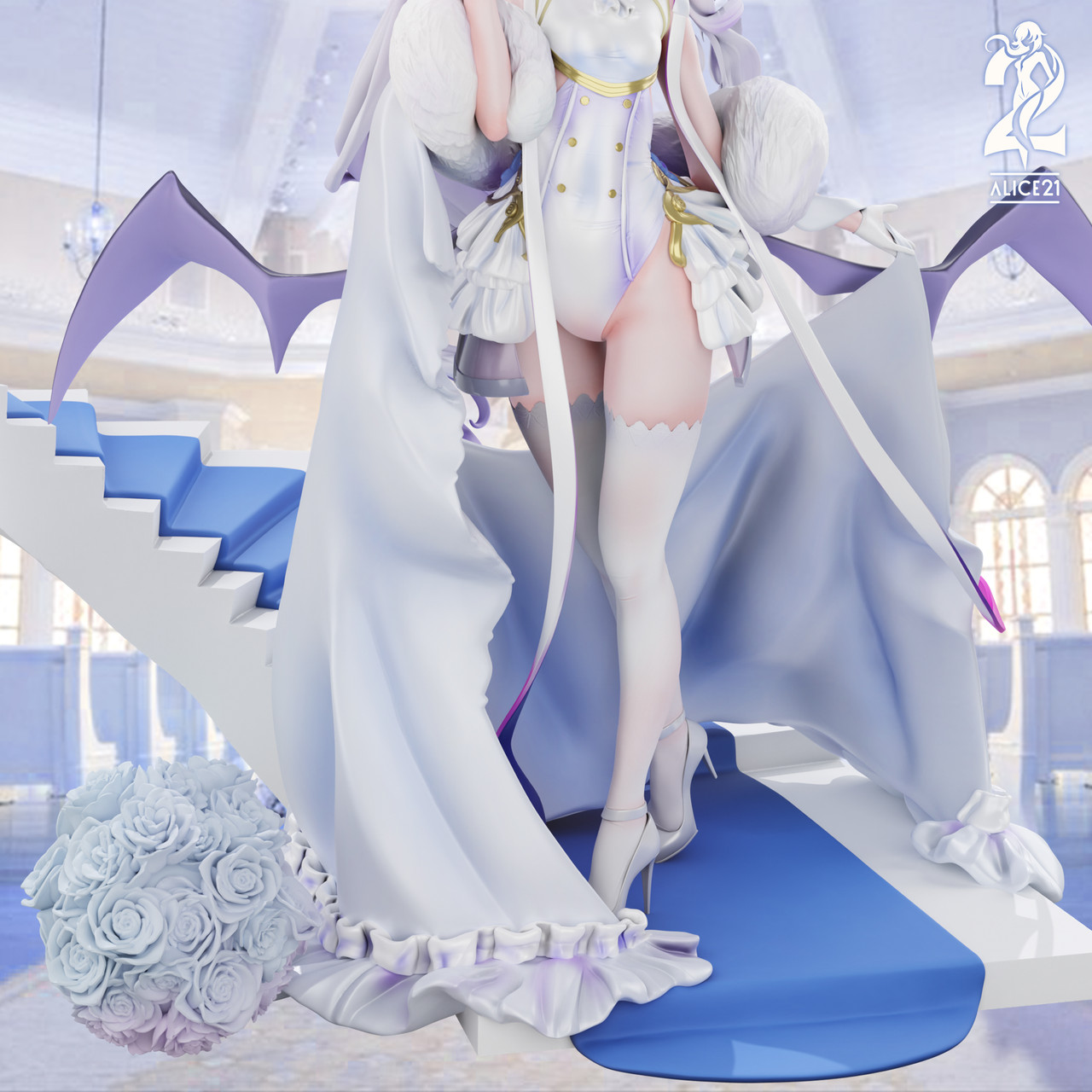 【Sold out】1/6 Scale Wedding Dress Sorasaki Hina-Blue Archive-Alice21 Studio × icepuli