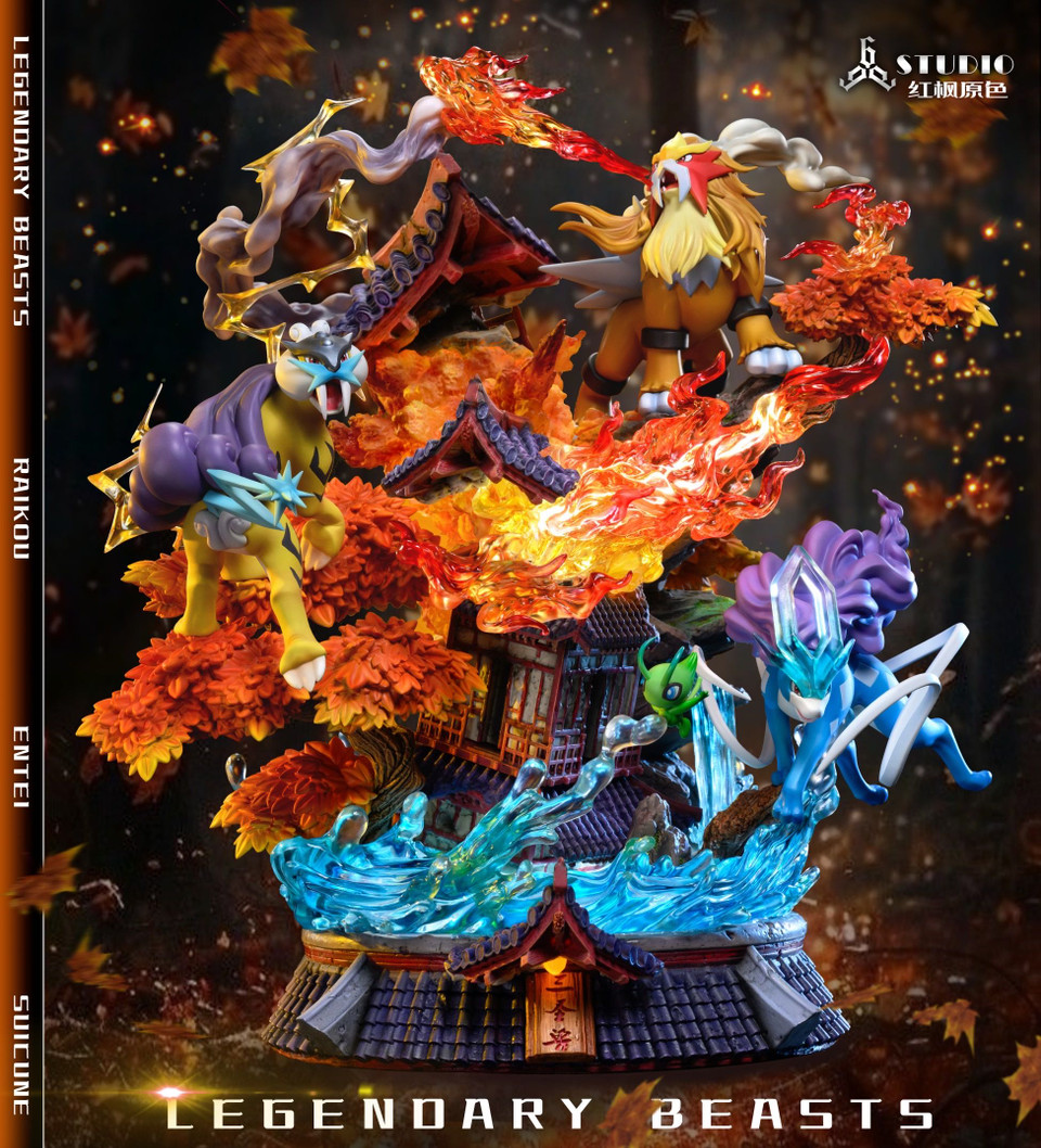 【Sold out】Pokemon Entei & Raikou & Suicune with LED-Pokemon-666 Studio