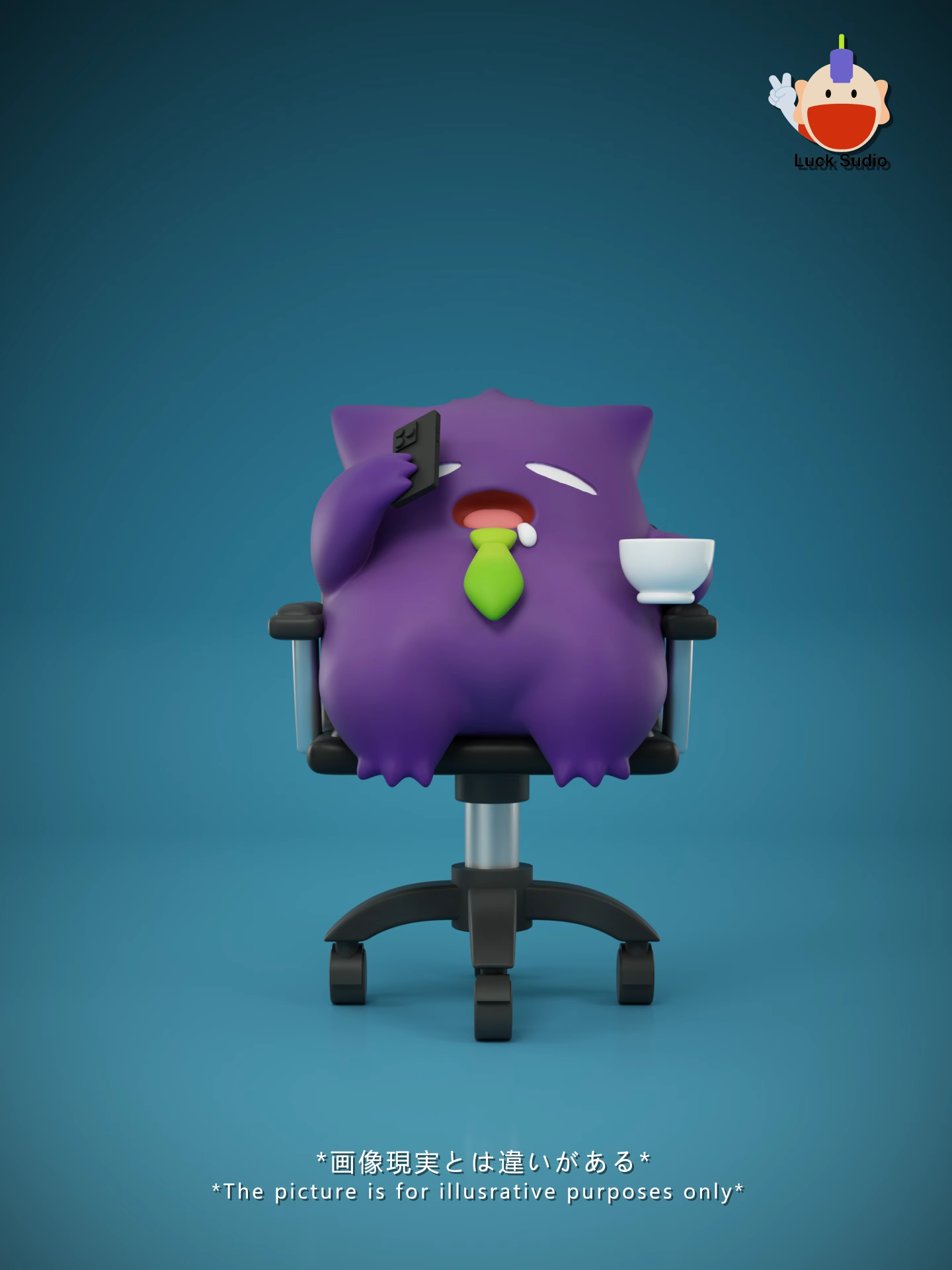 【In stock】Tired Working Gengar-Pokemon-BBD Studio & Luck Studio