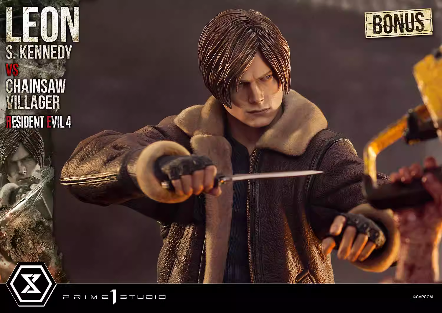 【Pre-sale】1/4 Scale Leon·Scott VS Mania-Resident Evil-Prime 1 Studio
