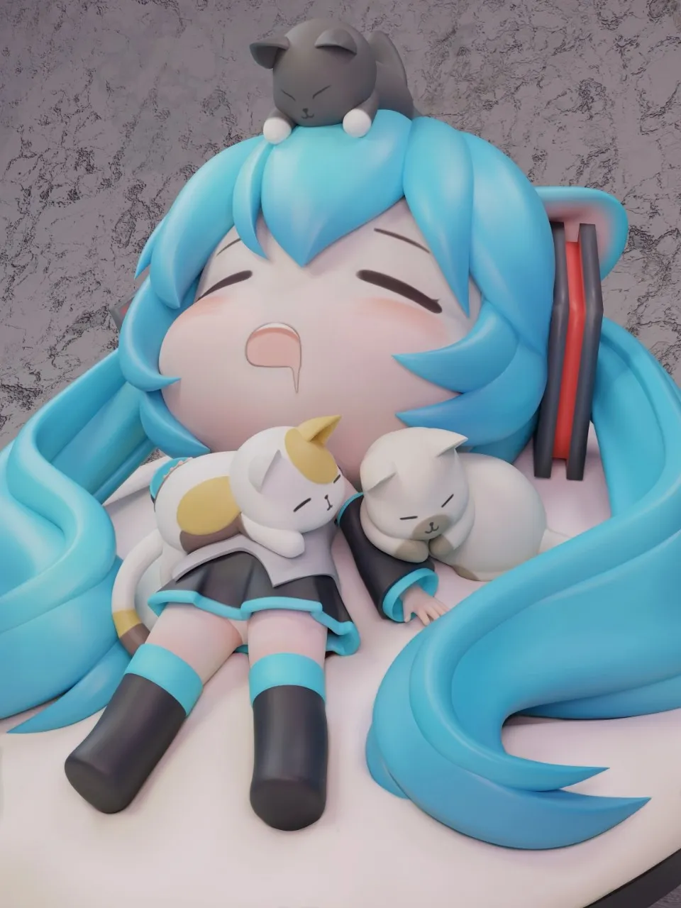 【Pre-sale】Chibi Ver. Cat Hatsune Miku-VOCALOID-ChaoShe Studio