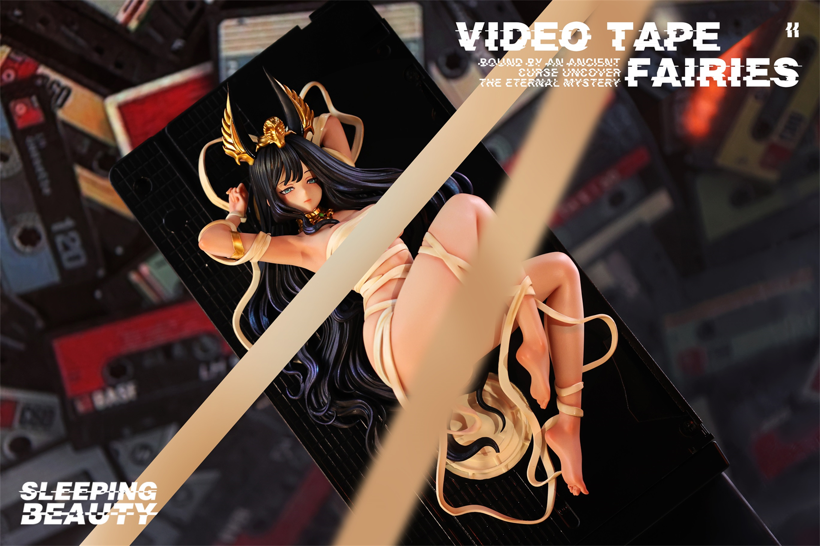 【Sold out】Sleeping Beauty Video Tape Fairies Memory Reel & Golden Deity-Original Design-WeArtDoing Studio