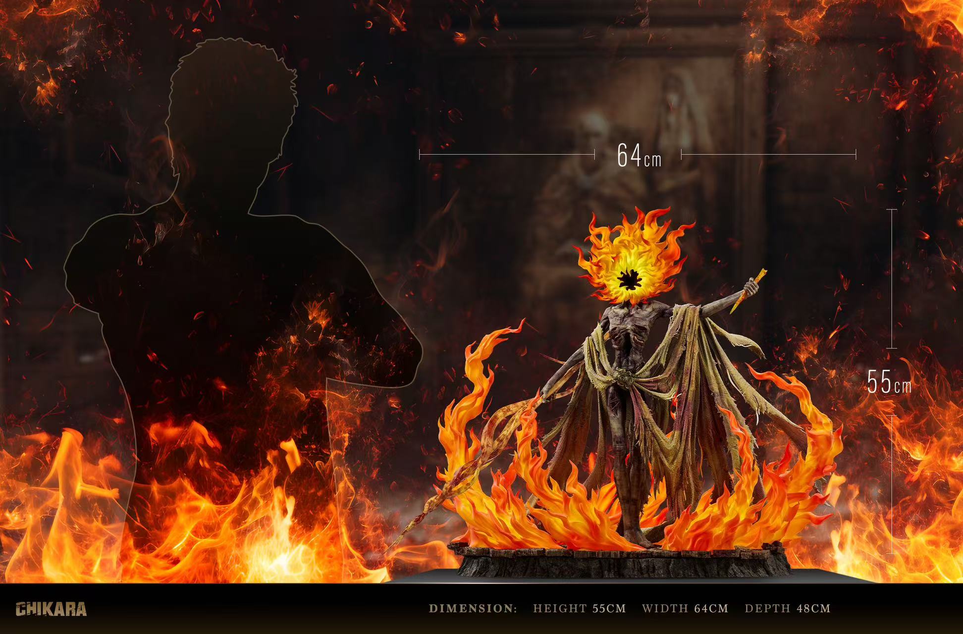 【Sold out】1/4 Scale Lord of Frenzied Flame Midra-ER Other Series-Chikara Studio