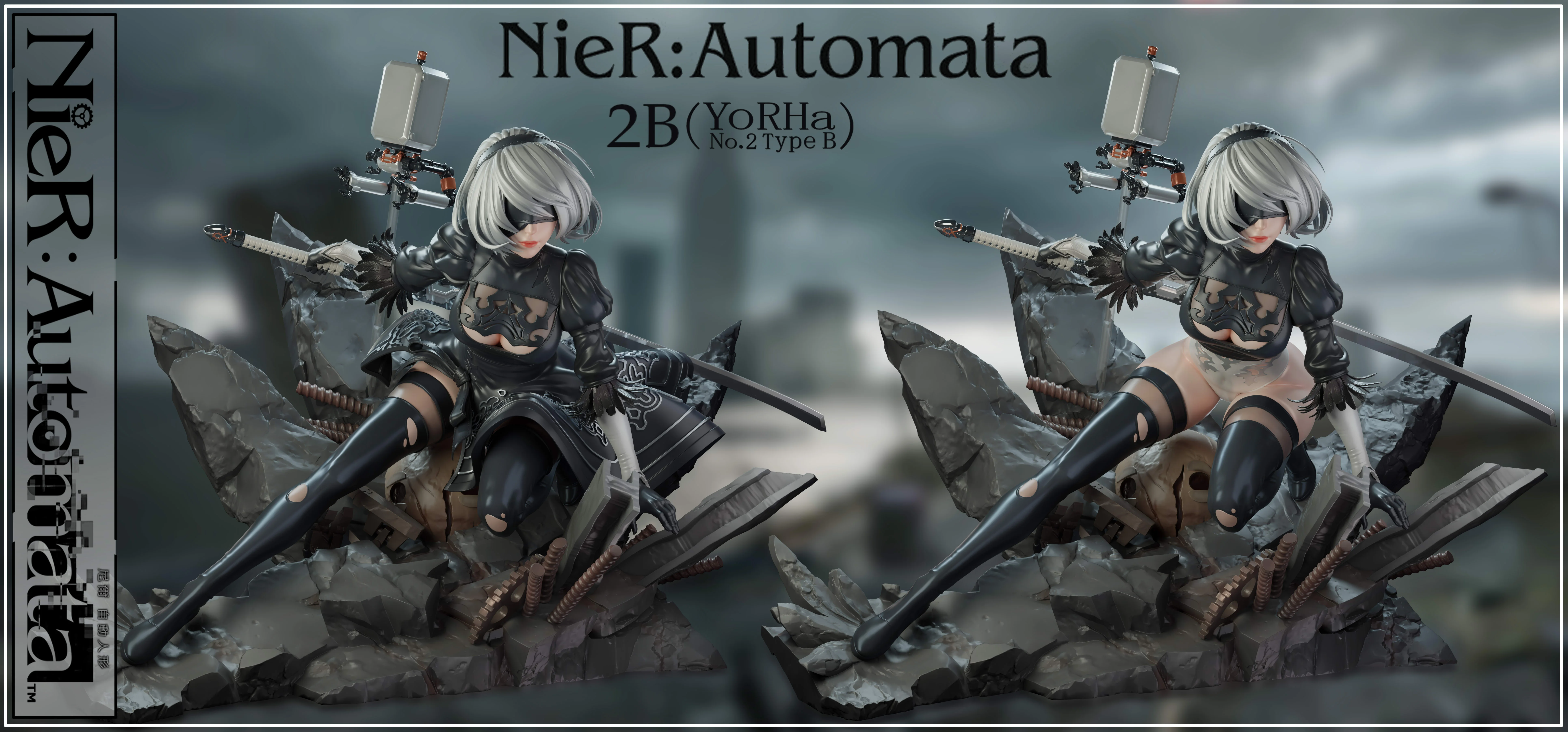 【Sold out】1/4 Scale 2B-NieR:Automata-YUMS-CROW Studio
