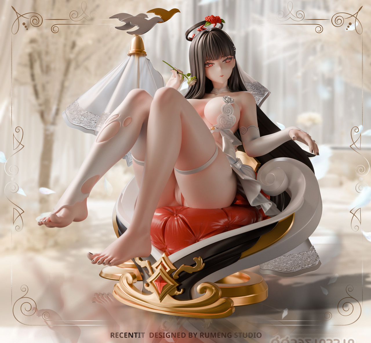 【Pre-sale】1/6 Scale Wedding Tsukatsuki Rio-Blue Archive-RuMeng Studio