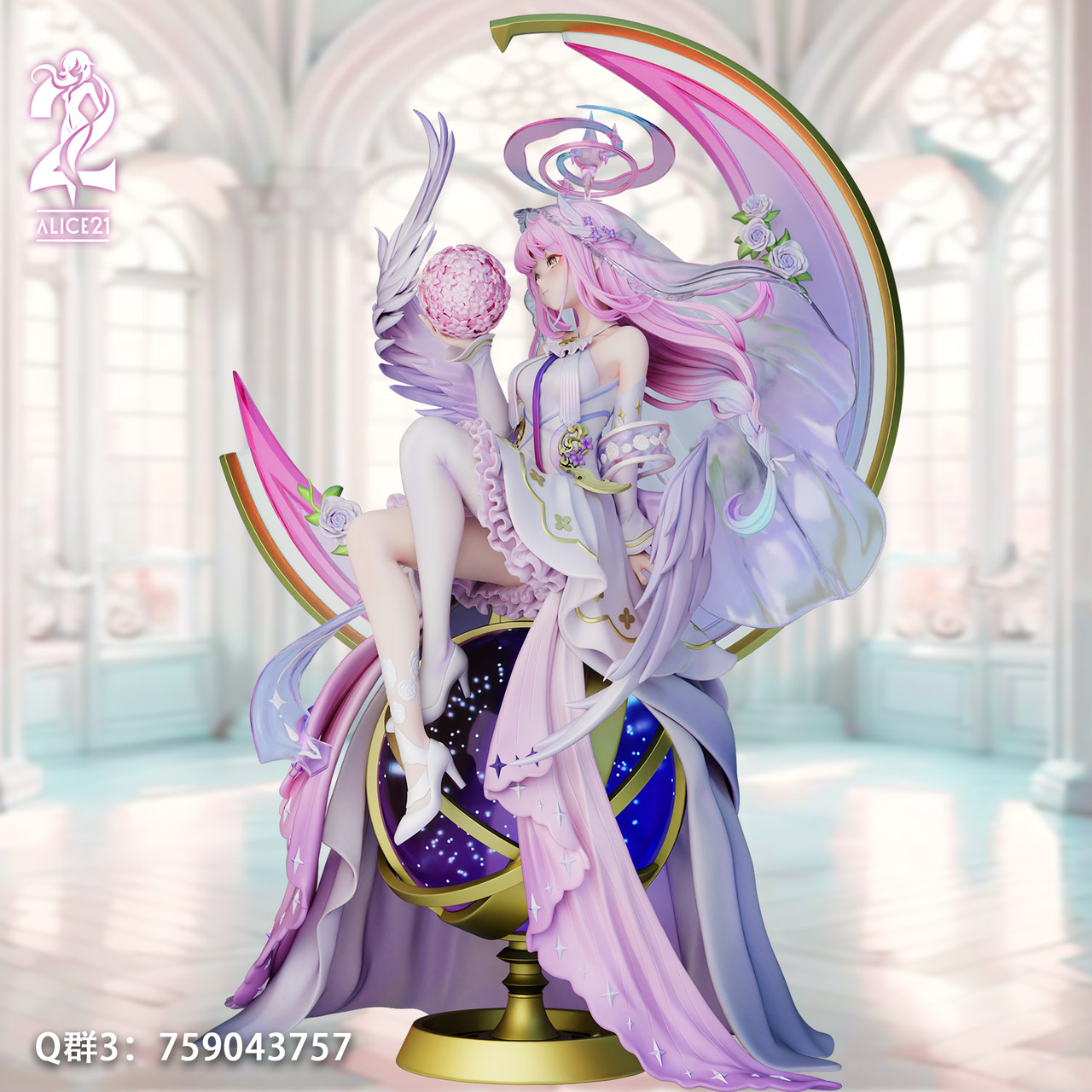 【Last one】1/6 Scale Wedding Dress Stellar Vow: Mika-Blue Archive-Alice21 Studio