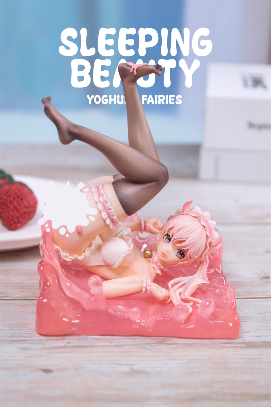 【Sold out】Milk Fairies-Milky Mirage and Yoghurt Fairies-Strawberry Dreamscape-Original Design-WeArtDoing Studio
