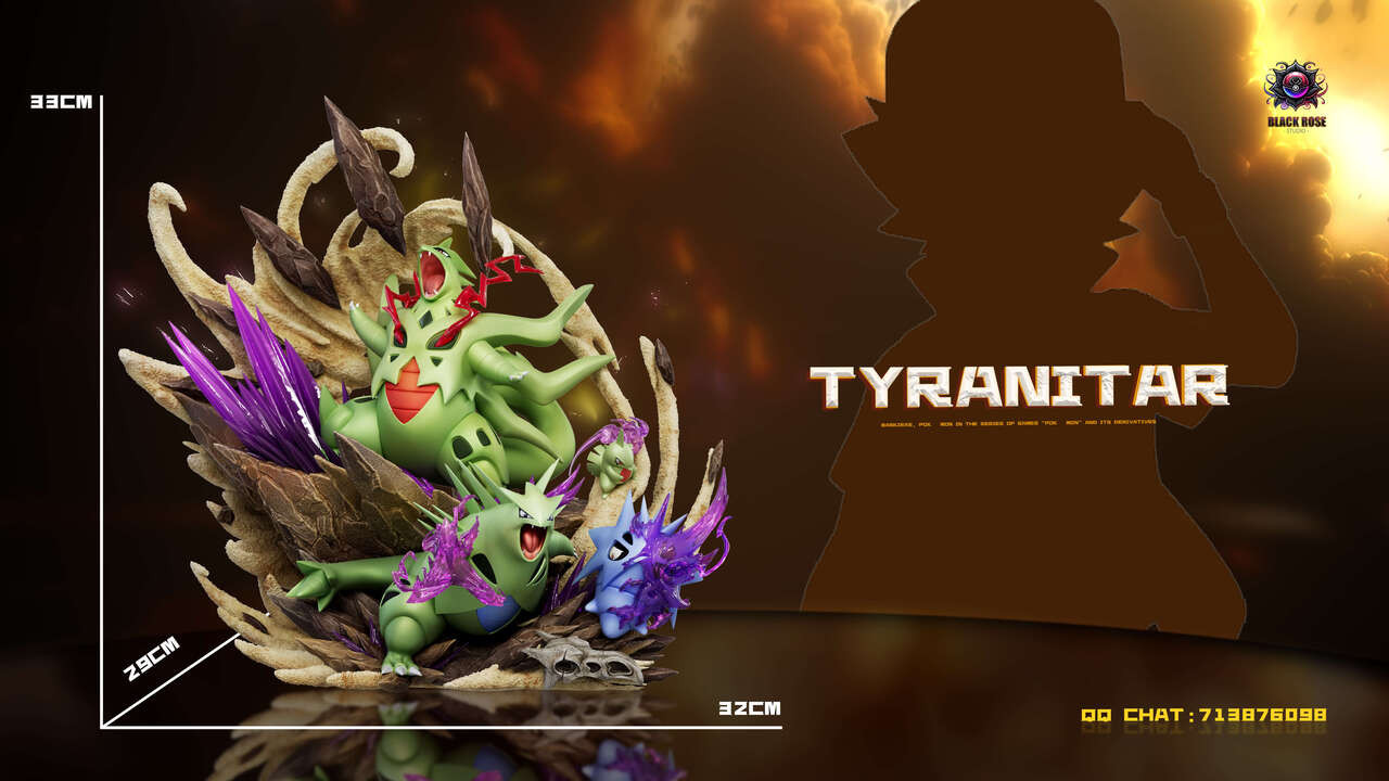 【Pre-sale】Tyranitar Family-Pokemon-Black Rose Studio